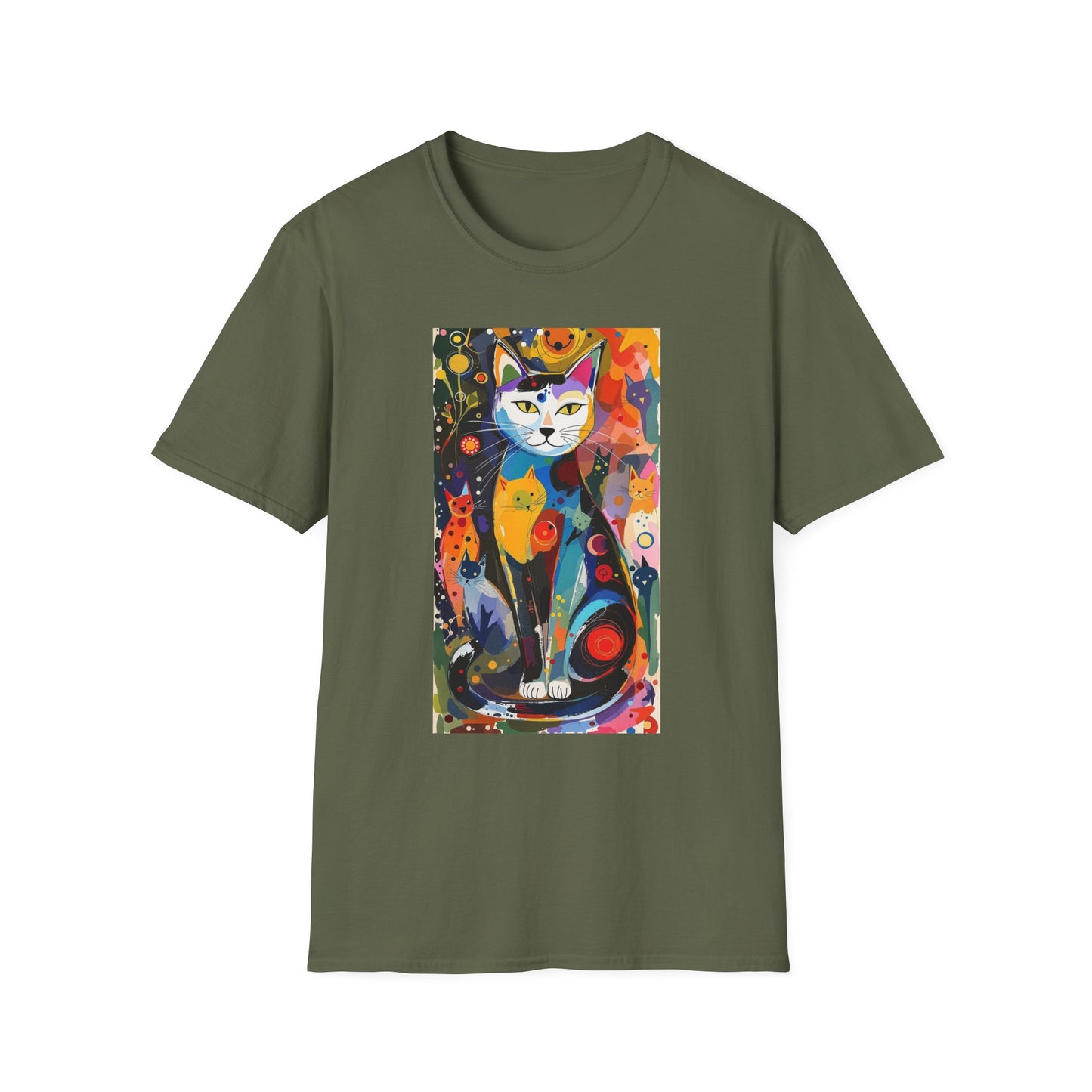 Cat Print T-Shirt for Cat-Lovers