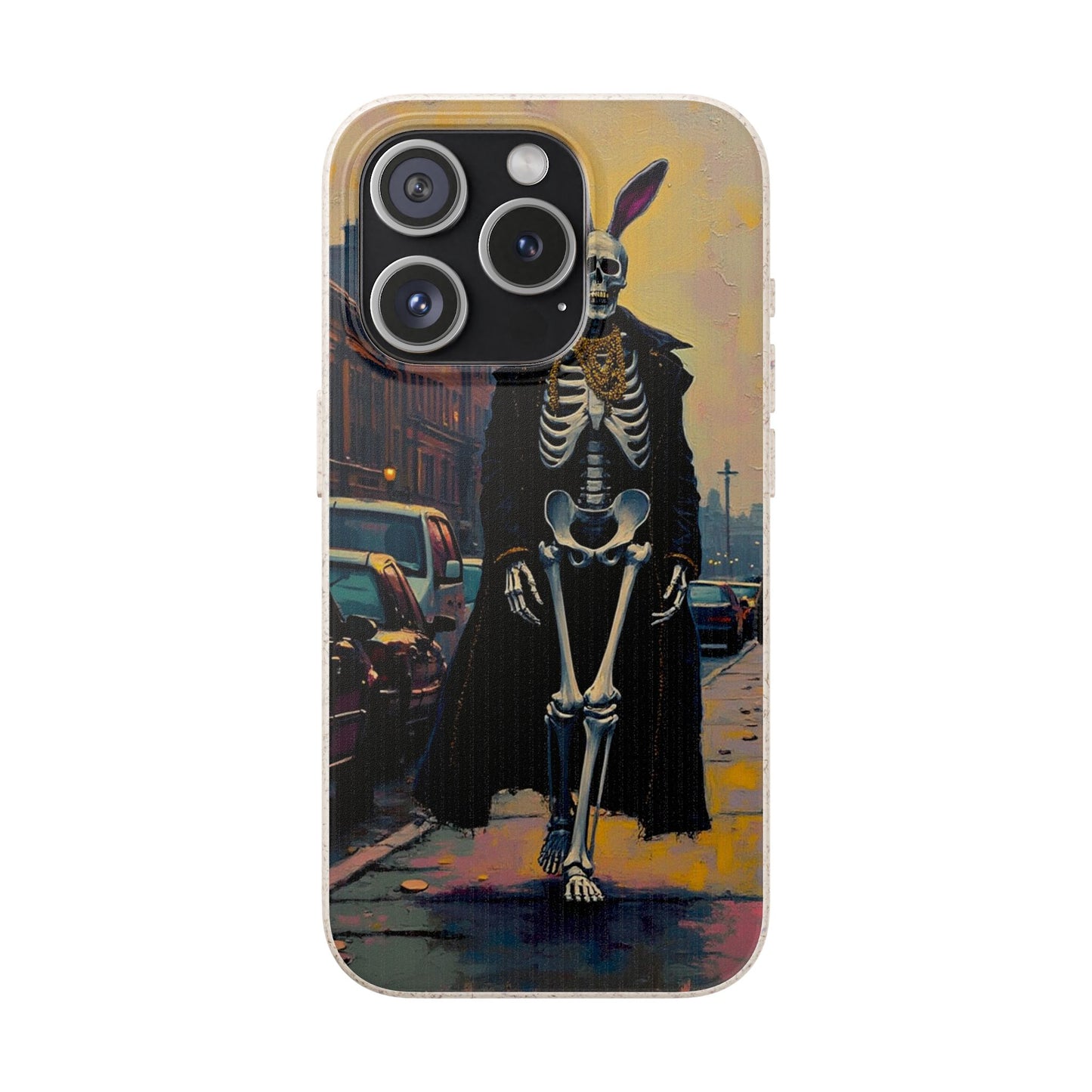 Skeleton Bunny Phone Case - Biodegradable Eco-Friendly Halloween Cover