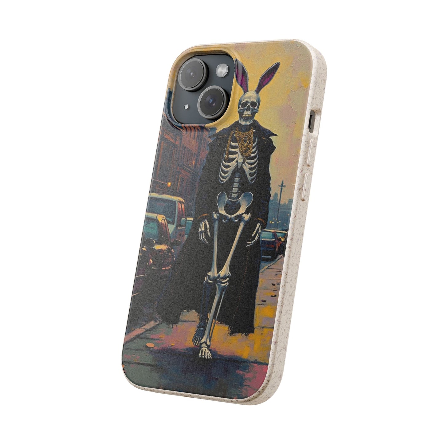 Skeleton Bunny Phone Case - Biodegradable Eco-Friendly Halloween Cover