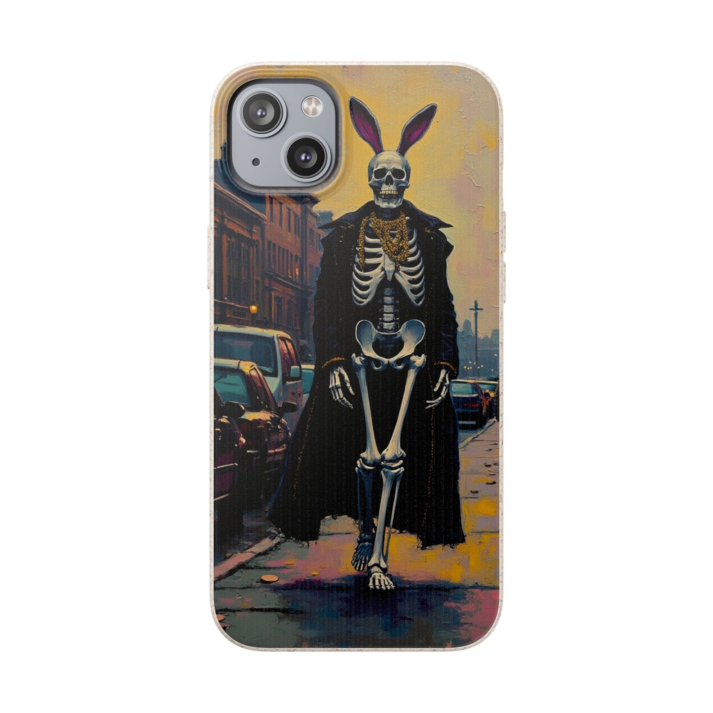 Skeleton Bunny Phone Case - Biodegradable Eco-Friendly Halloween Cover