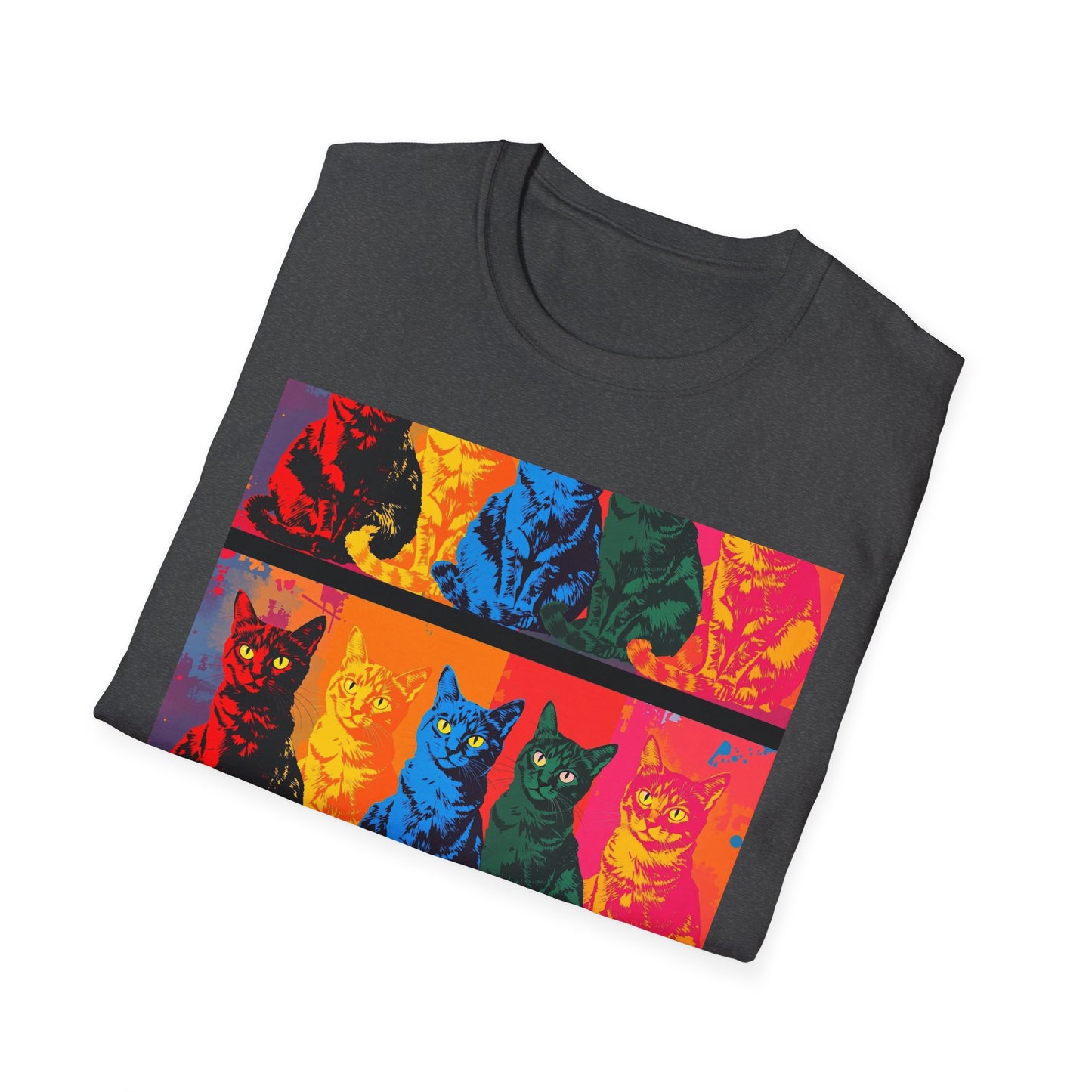 Cat Lover T-Shirt with Andy Warhol Design