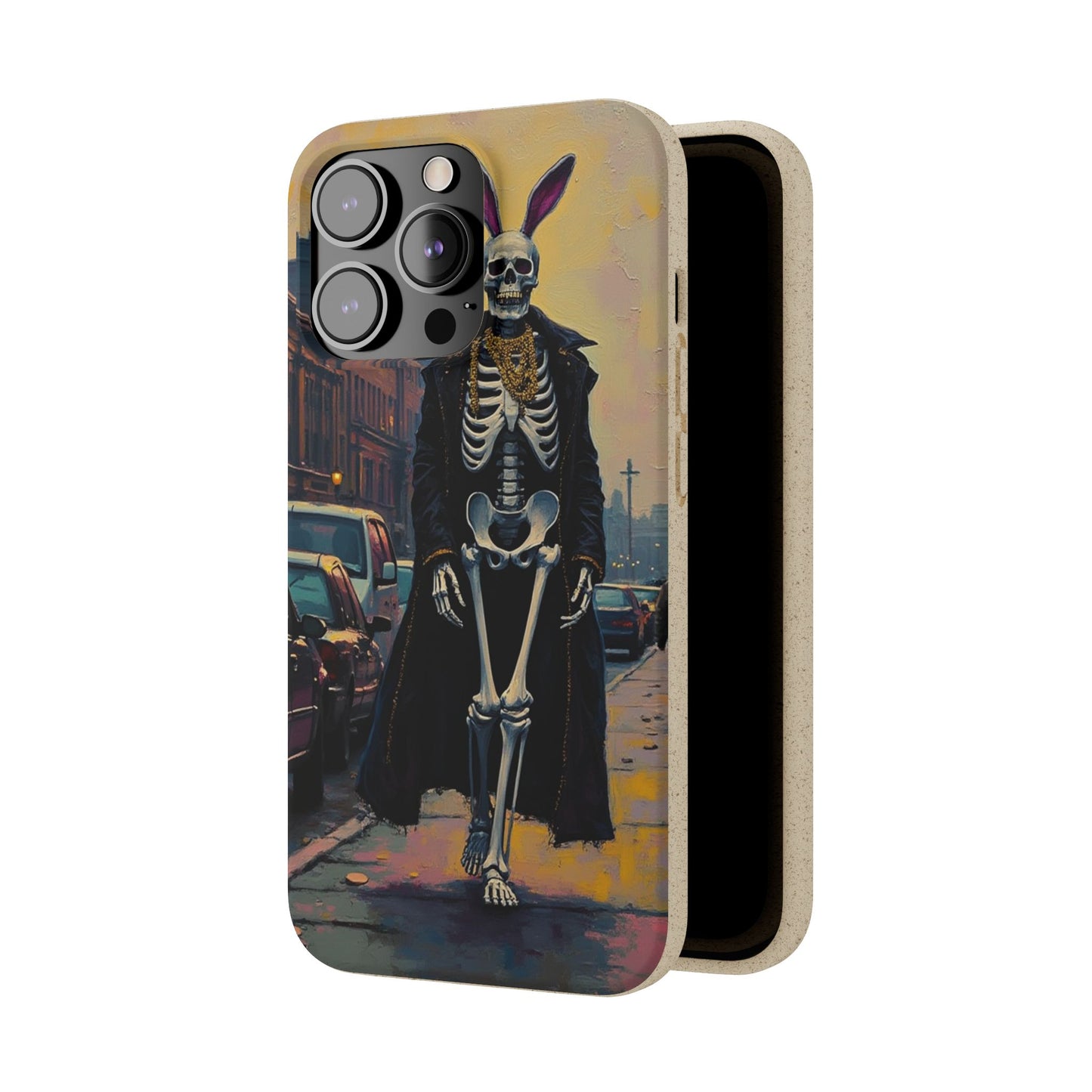Skeleton Bunny Phone Case - Biodegradable Eco-Friendly Halloween Cover