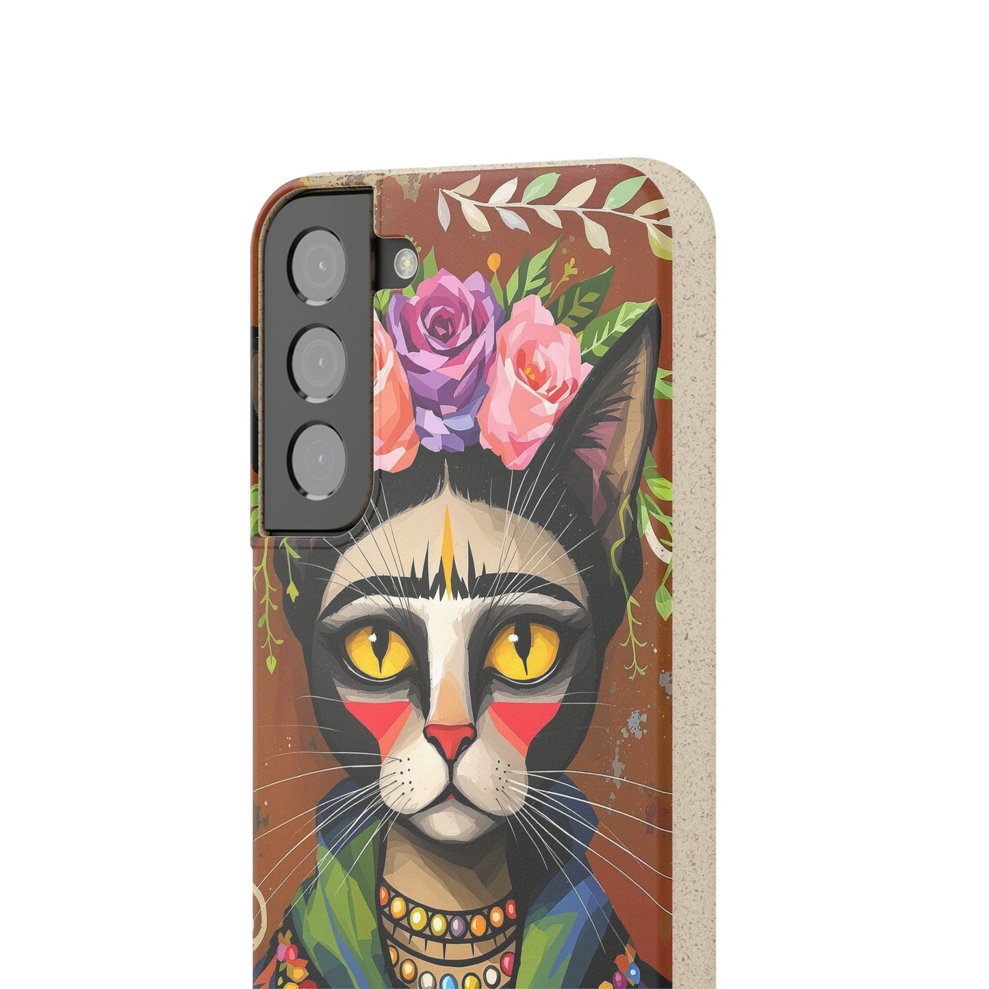 Phone Case - Frida Kahlo Cat, Eco Biodegradable