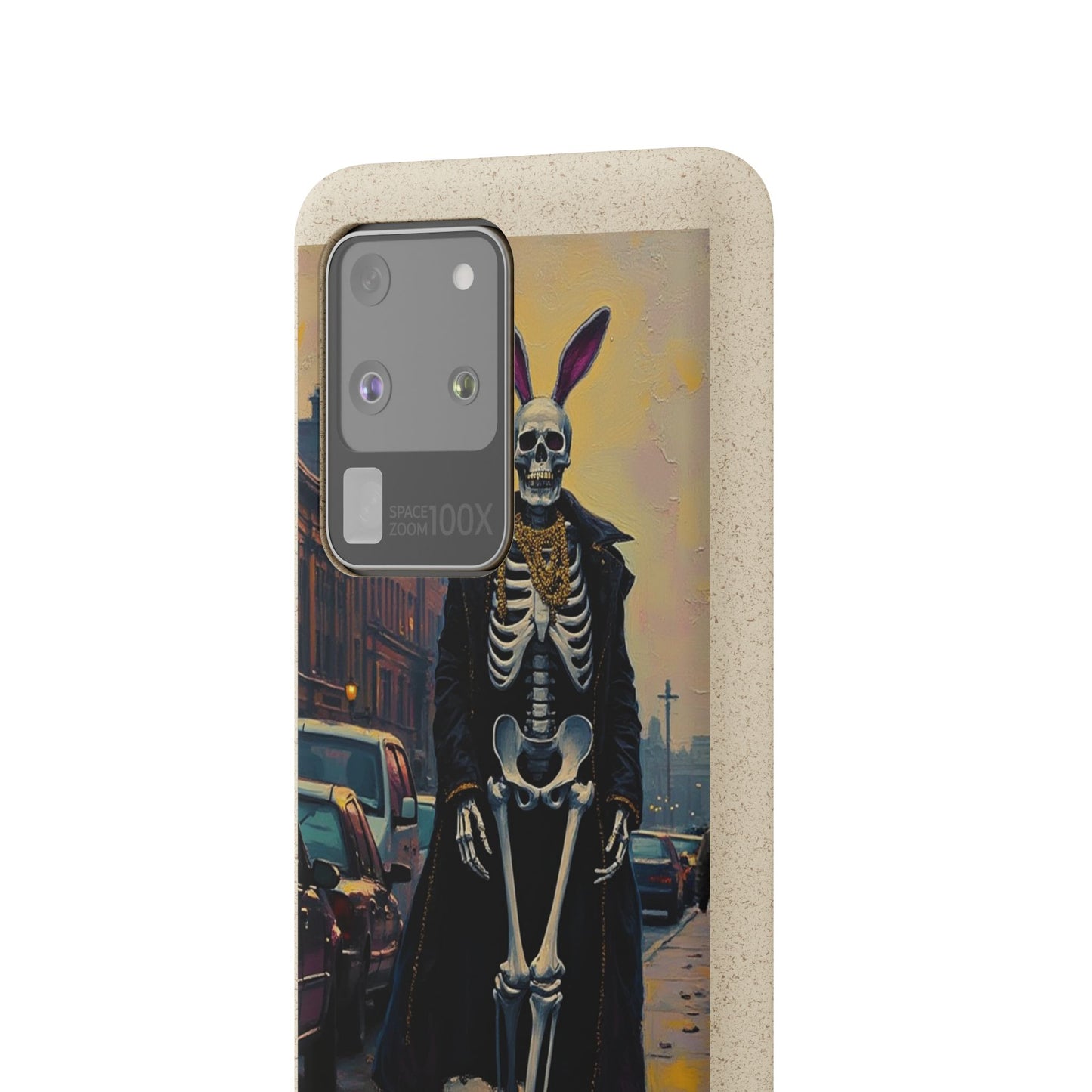 Skeleton Bunny Phone Case - Biodegradable Eco-Friendly Halloween Cover