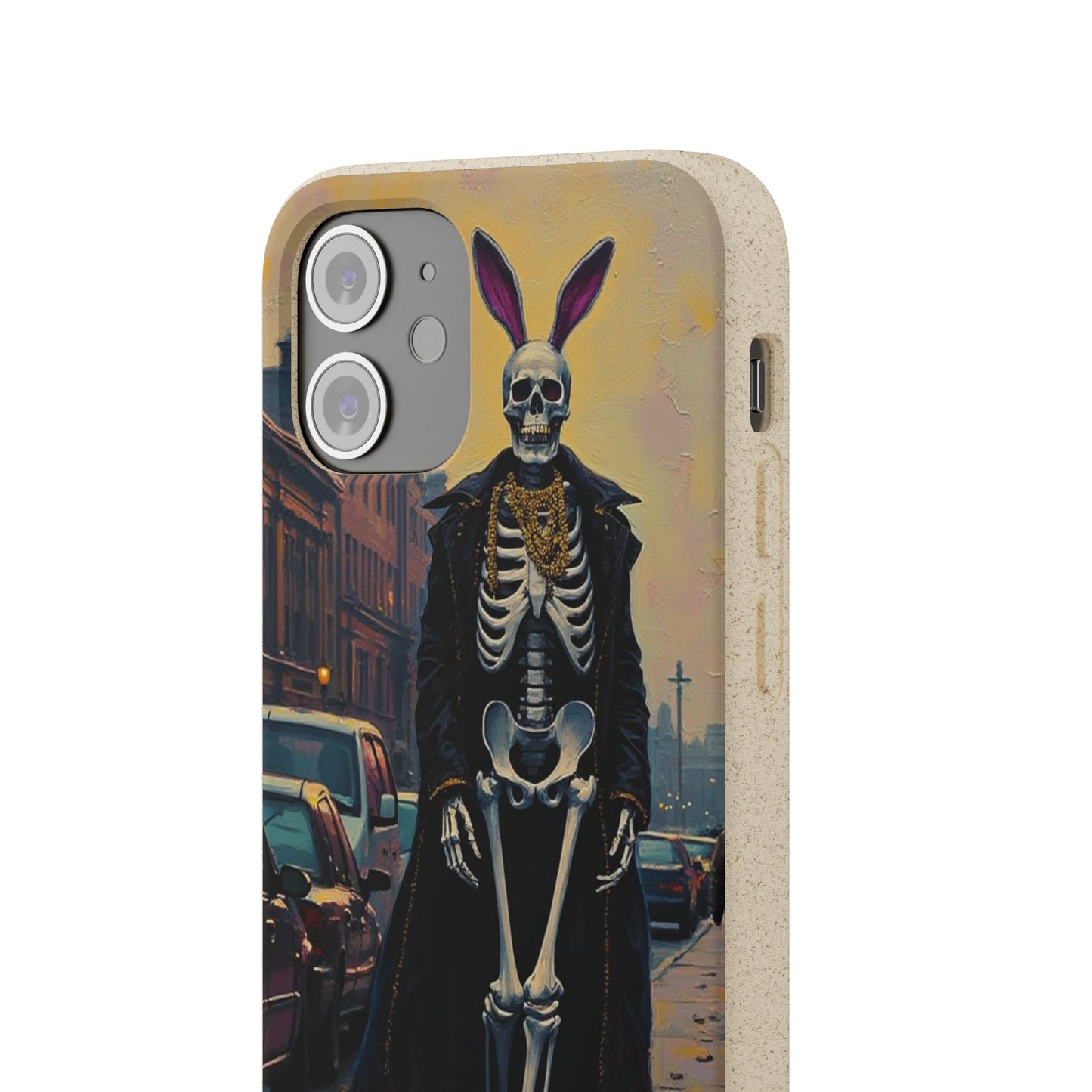 Skeleton Bunny Phone Case - Biodegradable Eco-Friendly Halloween Cover