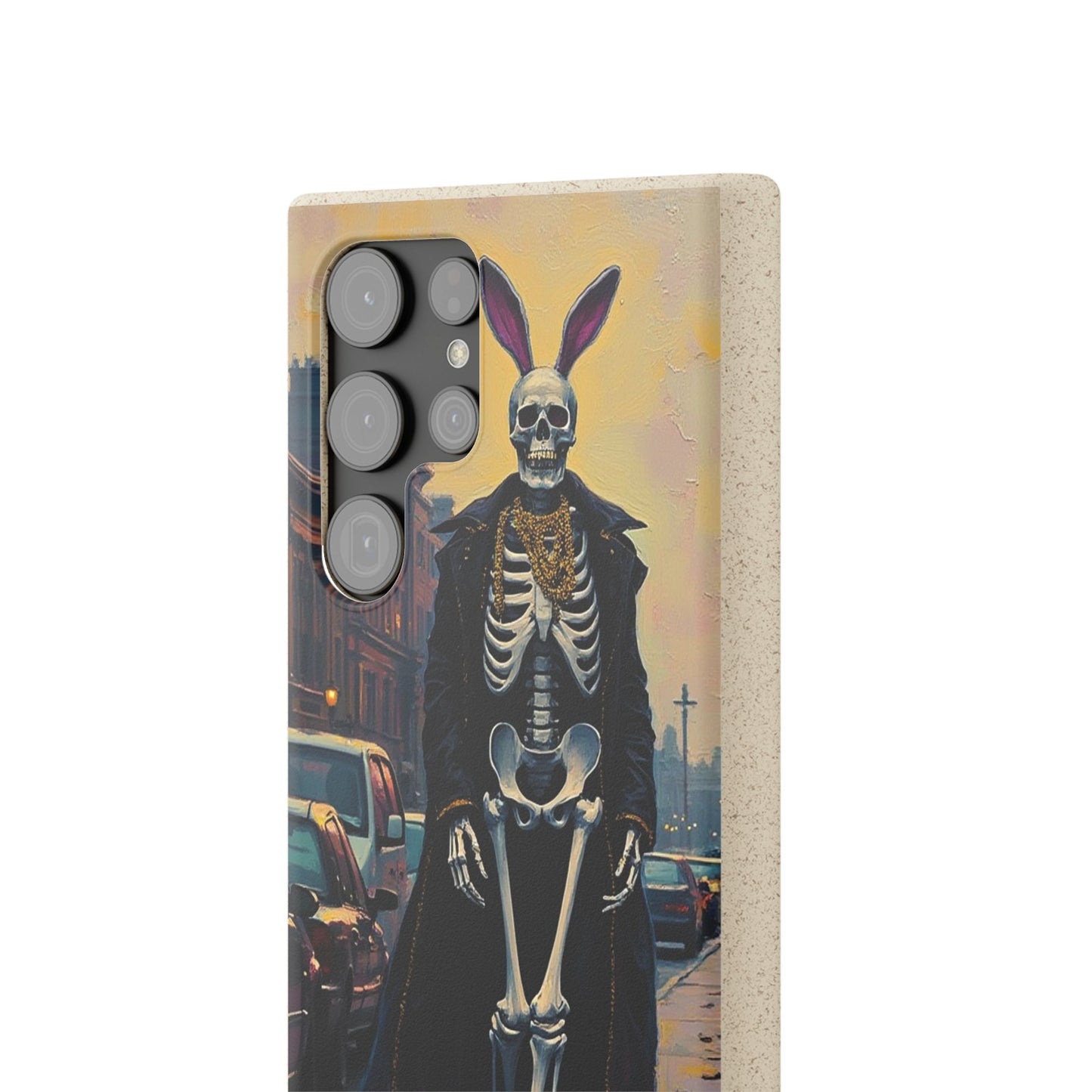 Skeleton Bunny Phone Case - Biodegradable Eco-Friendly Halloween Cover