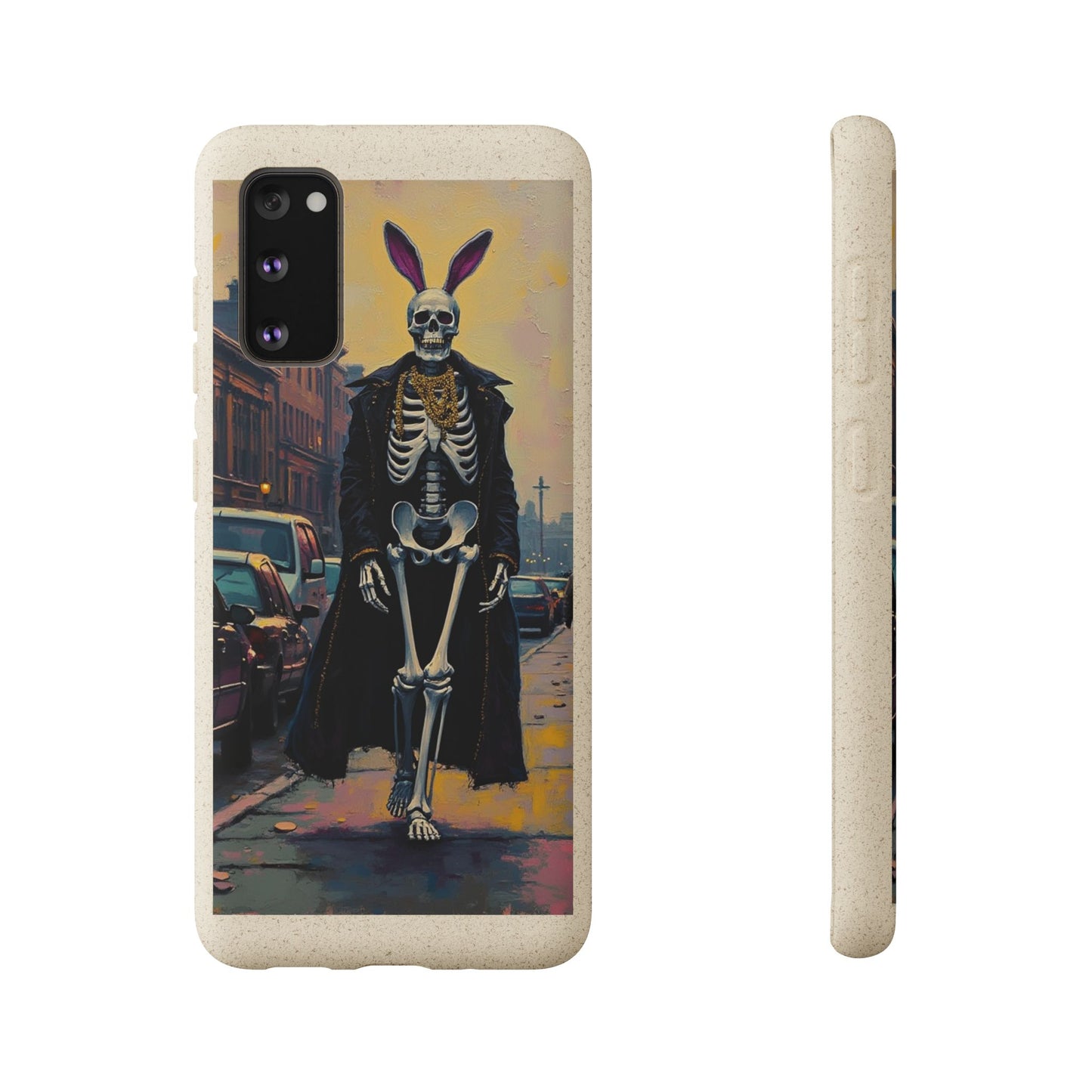 Skeleton Bunny Phone Case - Biodegradable Eco-Friendly Halloween Cover