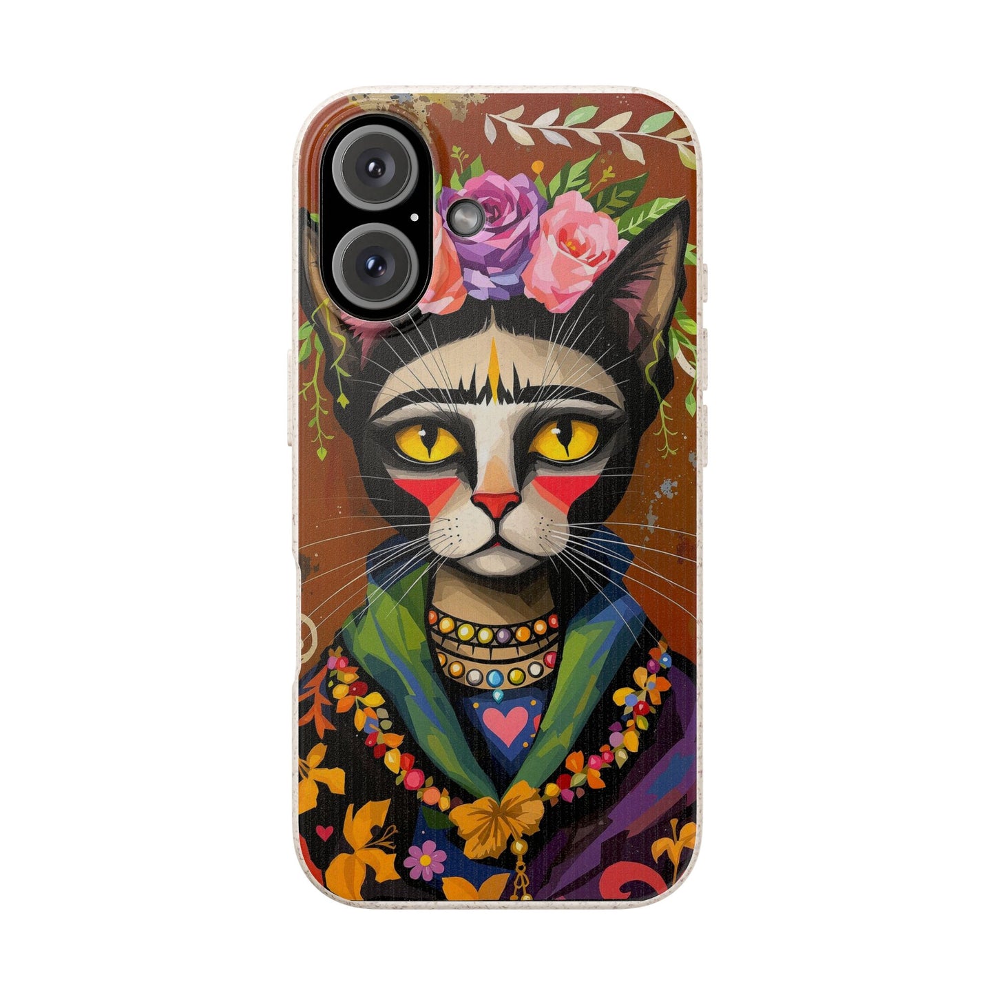 Phone Case - Frida Kahlo Cat, Eco Biodegradable