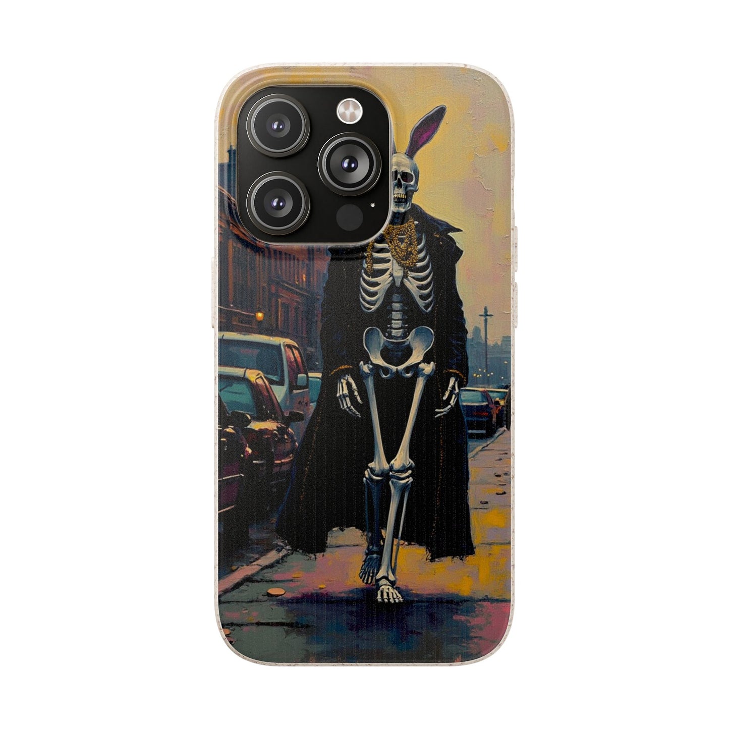Skeleton Bunny Phone Case - Biodegradable Eco-Friendly Halloween Cover