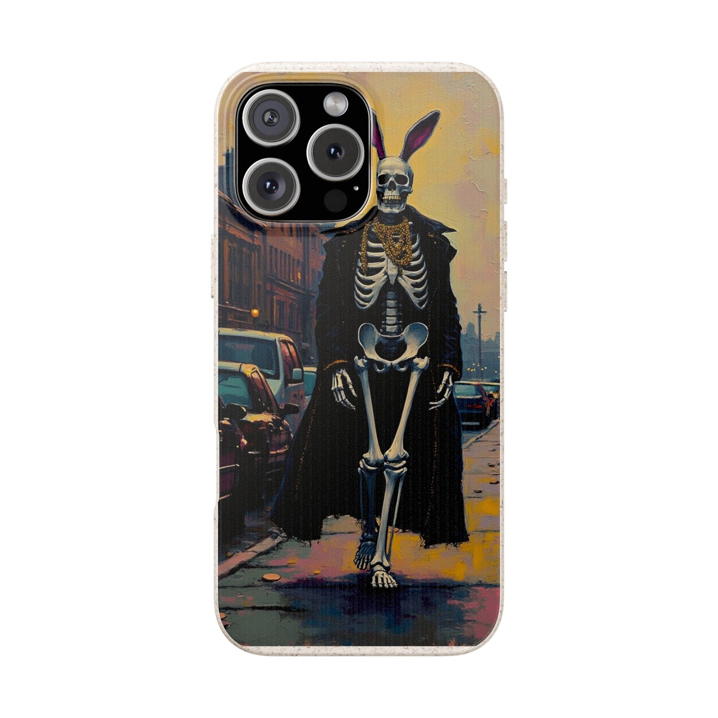 Skeleton Bunny Phone Case - Biodegradable Eco-Friendly Halloween Cover