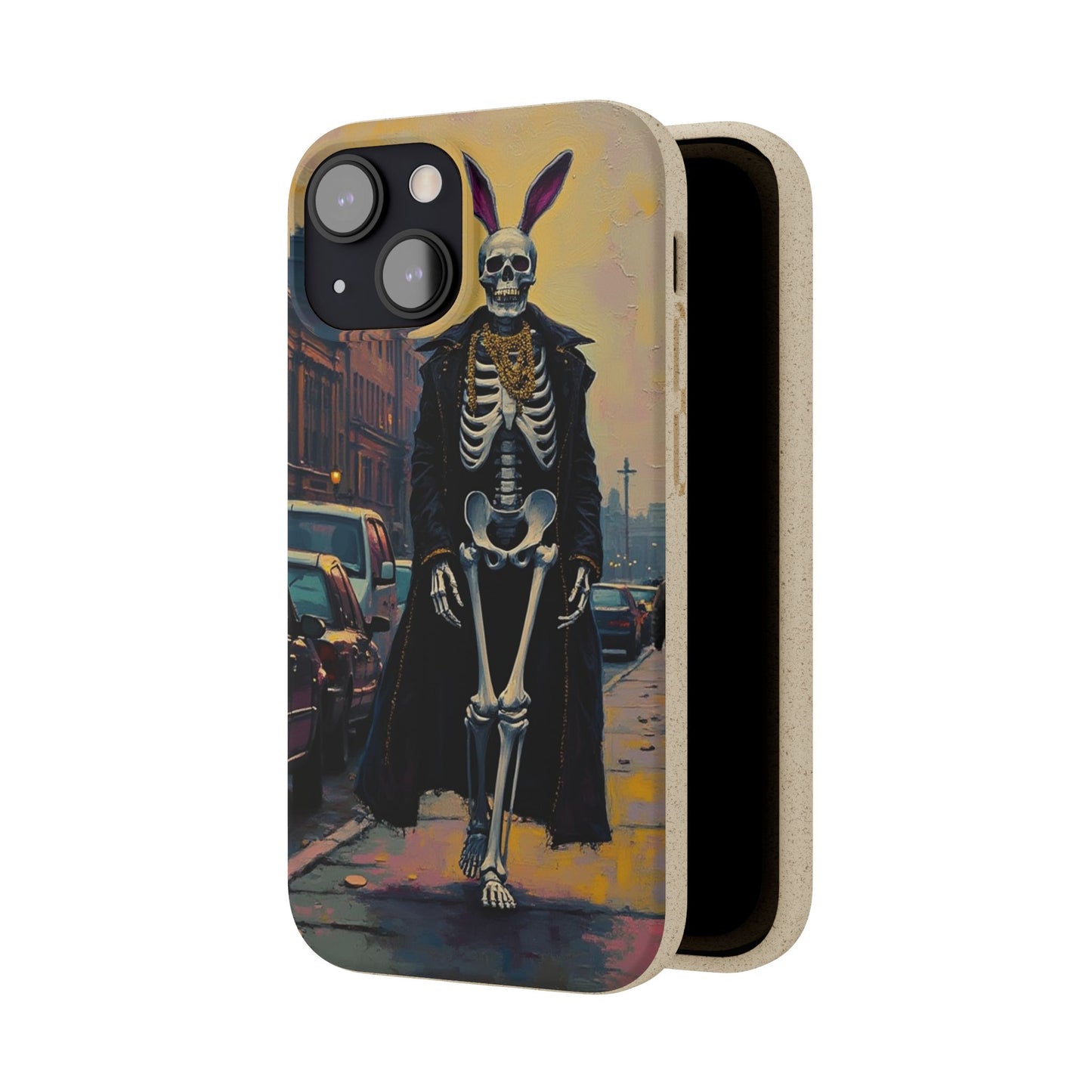 Skeleton Bunny Phone Case - Biodegradable Eco-Friendly Halloween Cover