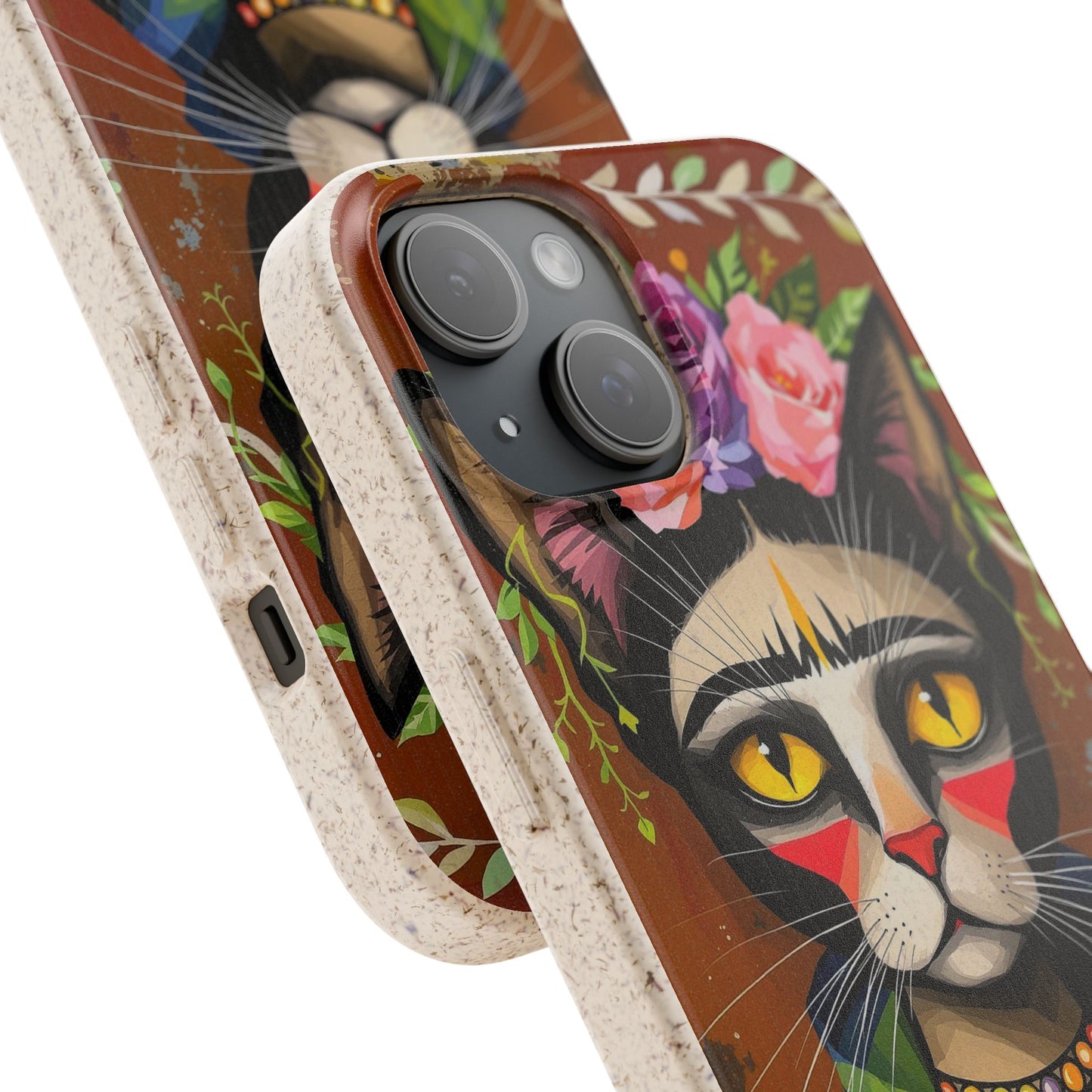 Phone Case - Frida Kahlo Cat, Eco Biodegradable