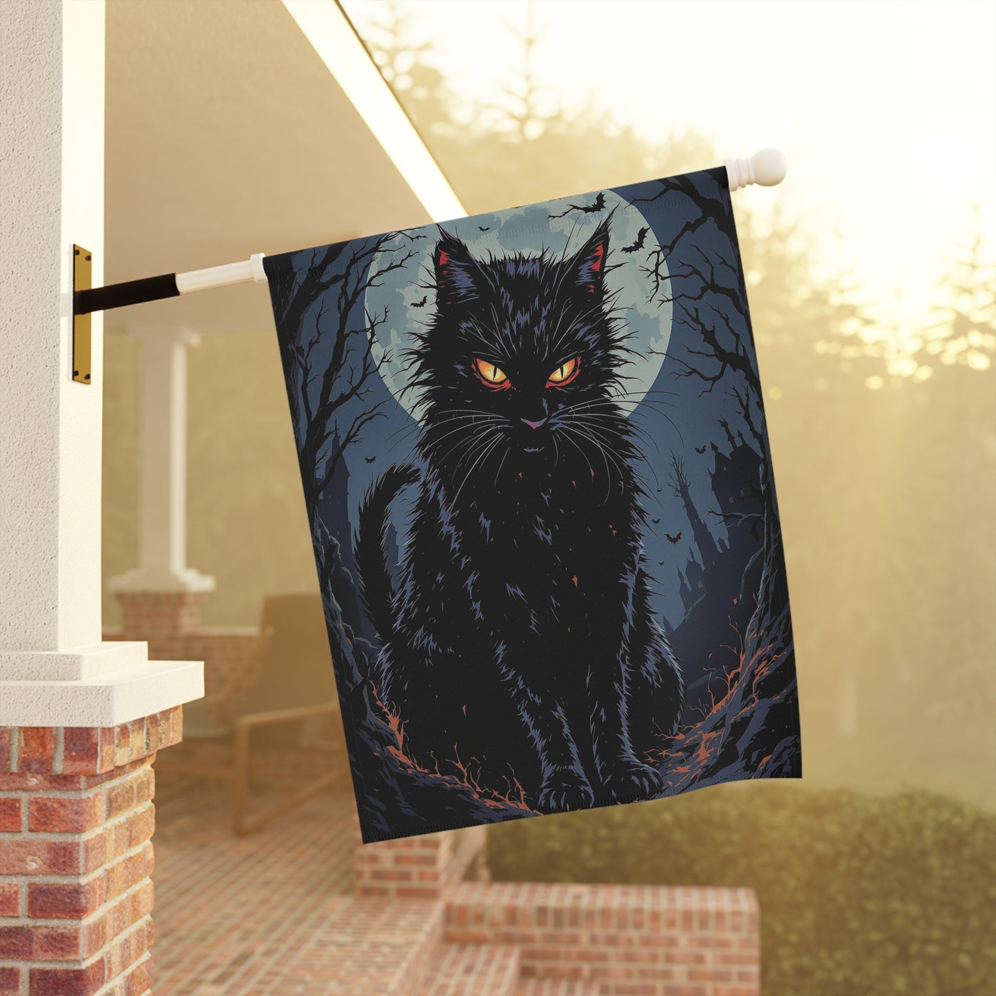 Banner Garden Halloween Cat