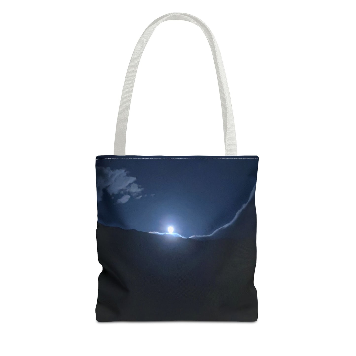 Norwegian Fjord Moon Tote Bag
