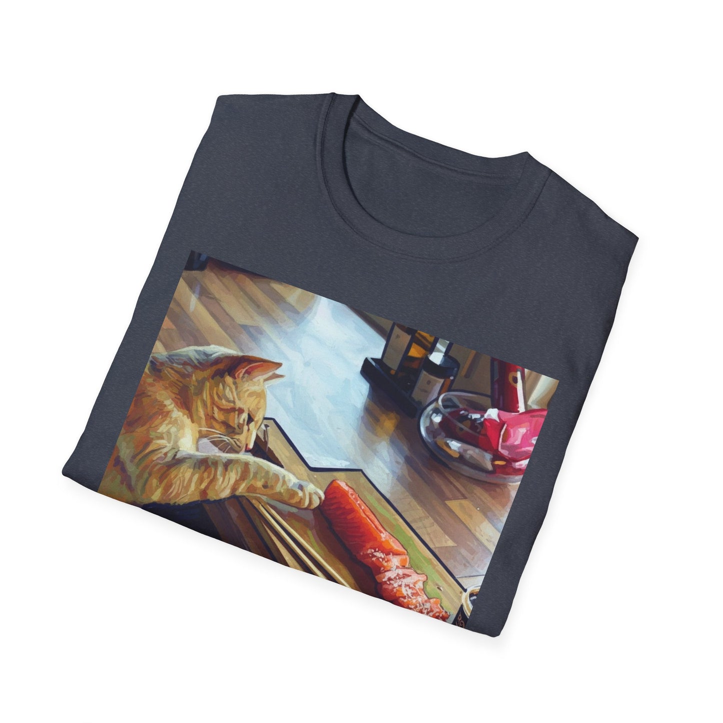 Cat Eating Sushi T-Shirt