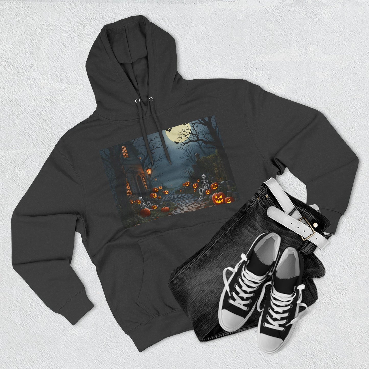 Three-Panel Hoodie - Trend Halloween Design