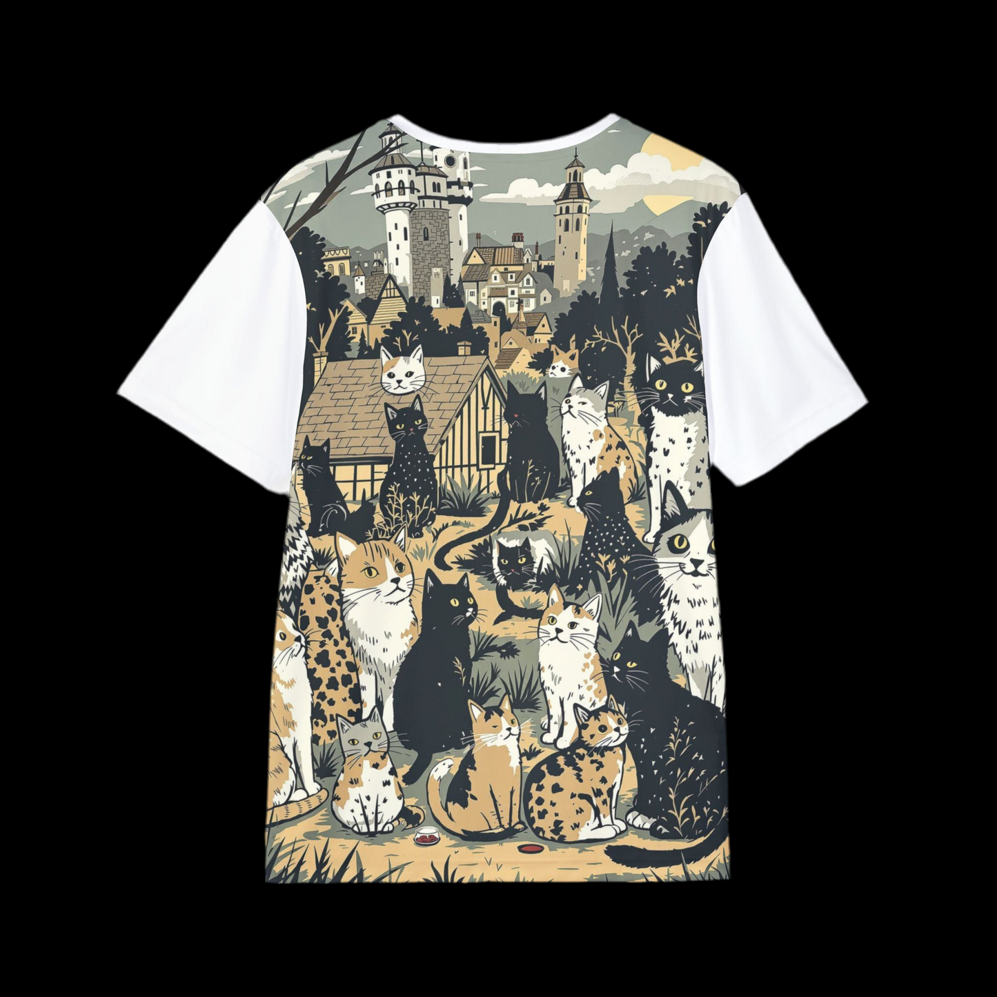 Sports Jersey Cat City Impressionism Style