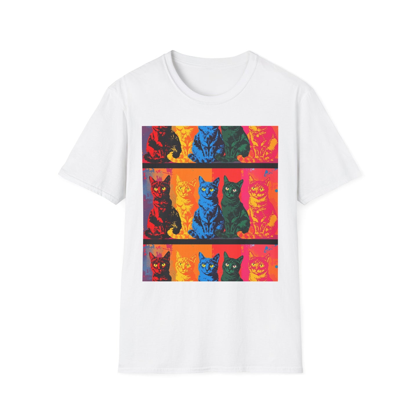Cat Lover T-Shirt with Andy Warhol Design