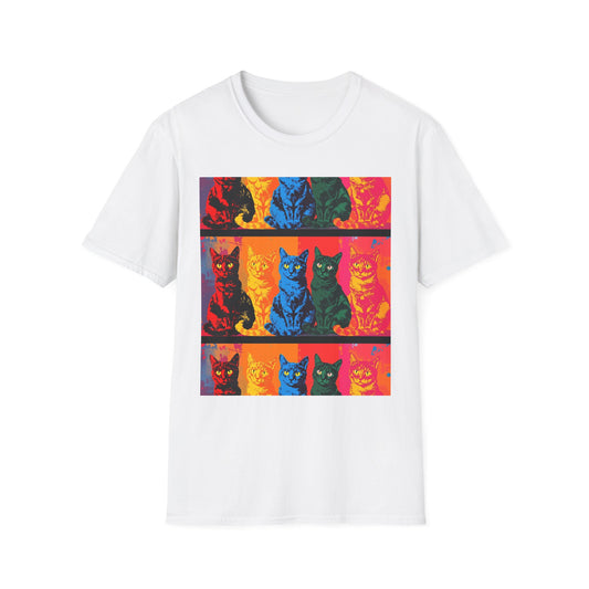 Cat Lover T-Shirt with Andy Warhol Design