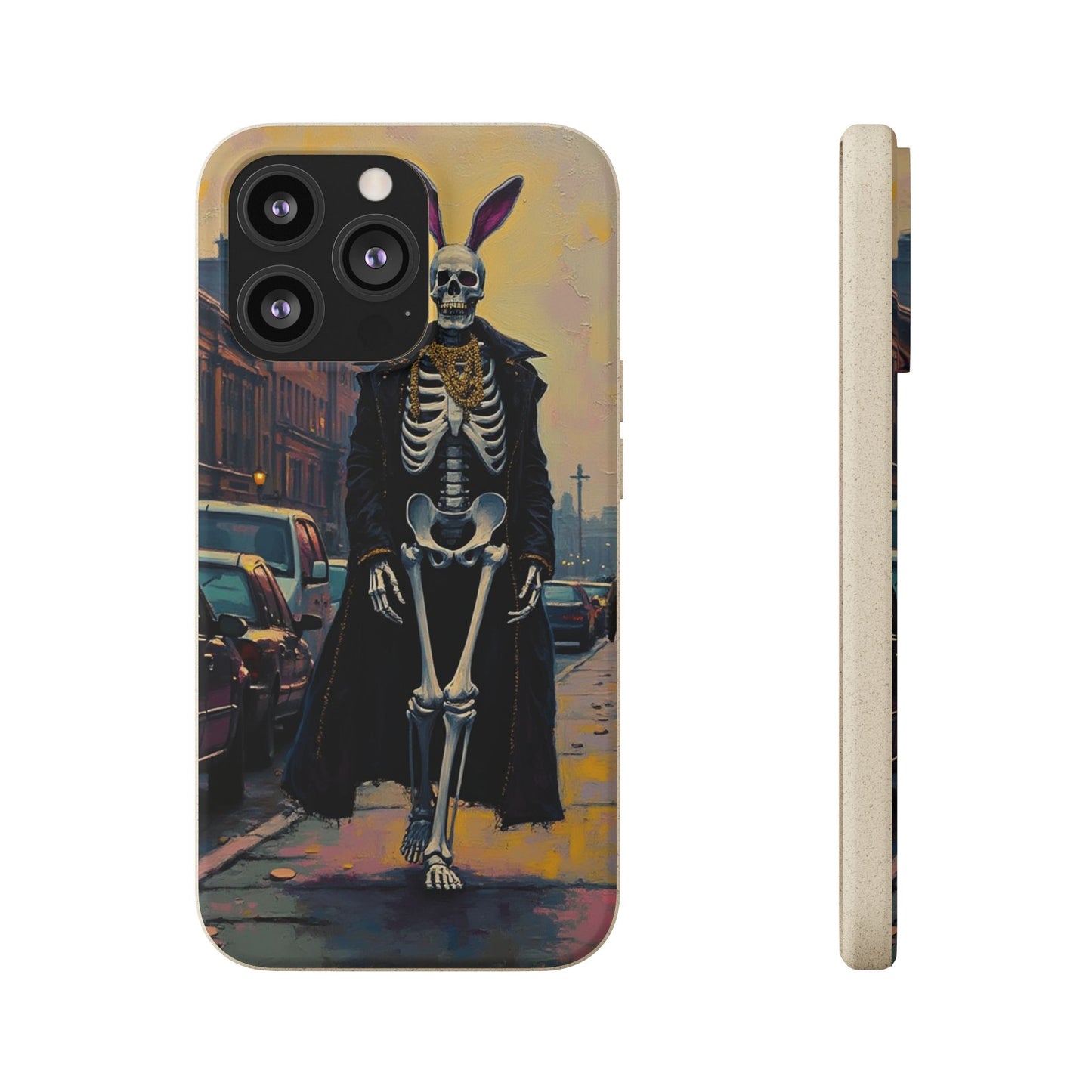 Skeleton Bunny Phone Case - Biodegradable Eco-Friendly Halloween Cover