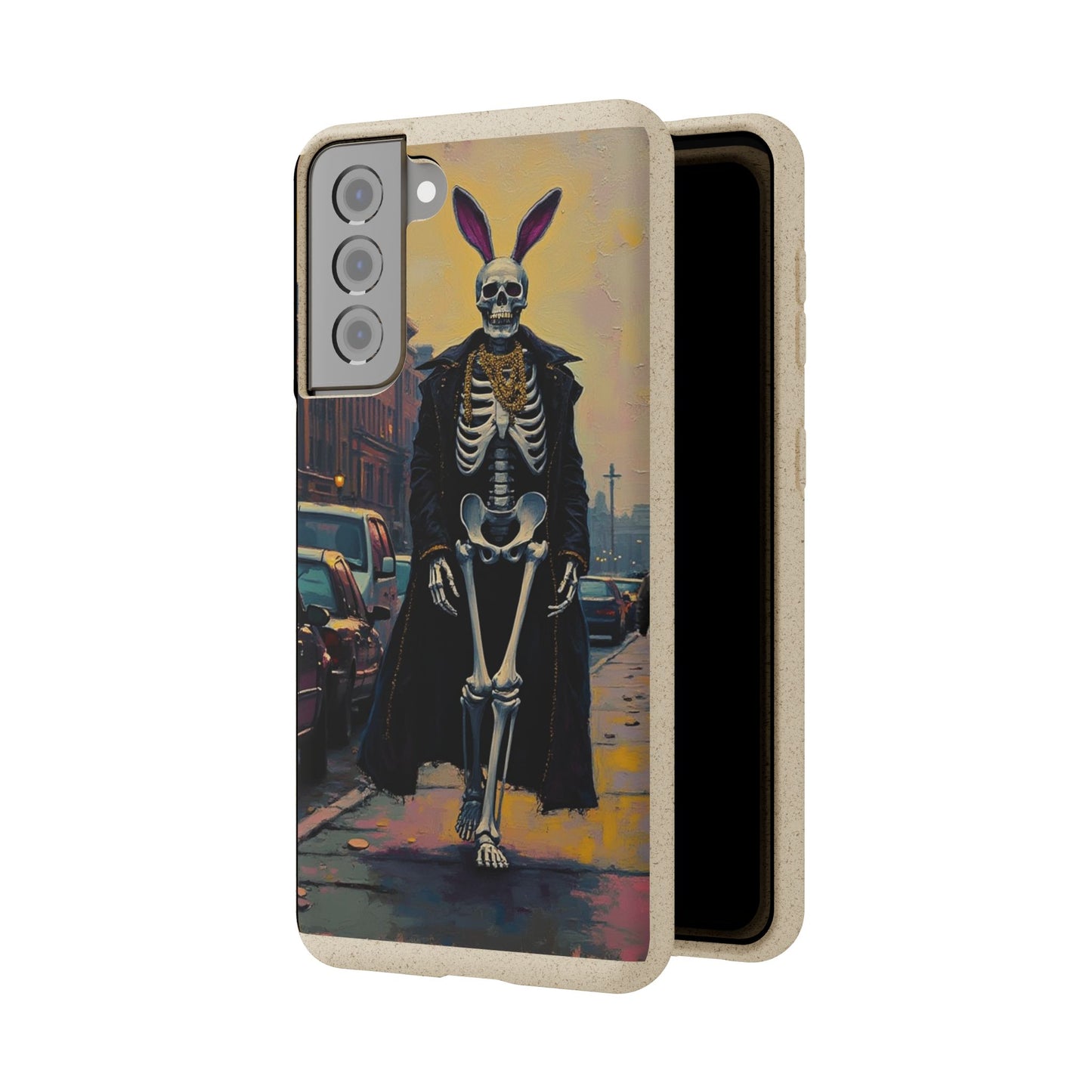 Skeleton Bunny Phone Case - Biodegradable Eco-Friendly Halloween Cover