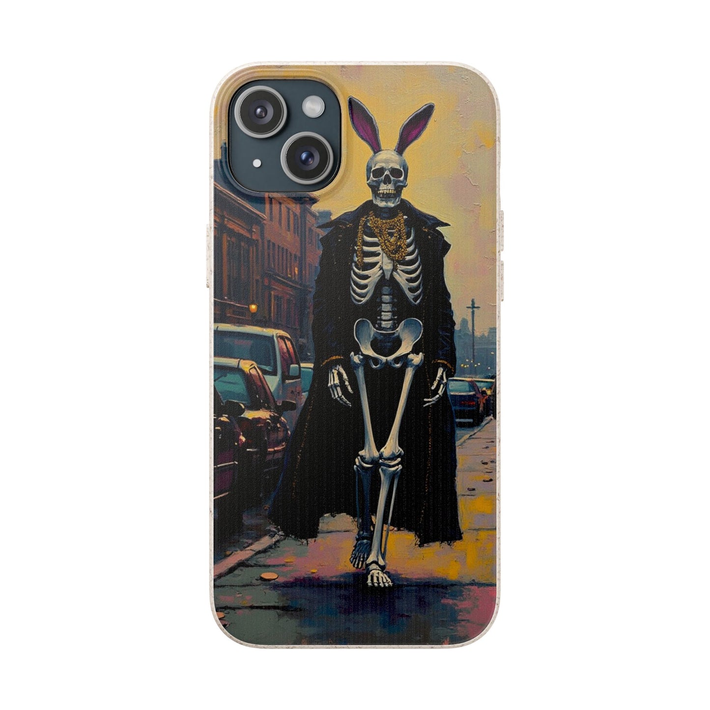 Skeleton Bunny Phone Case - Biodegradable Eco-Friendly Halloween Cover