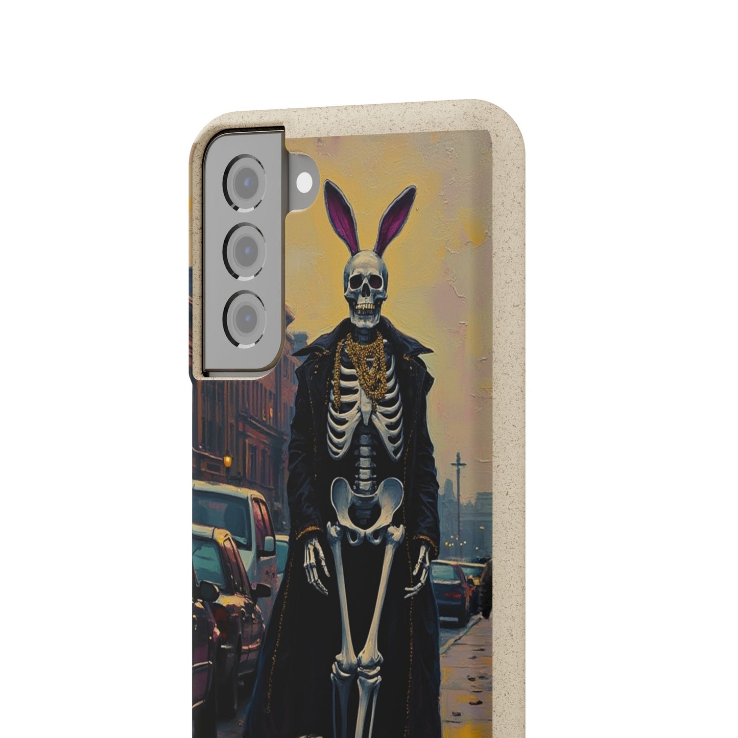 Skeleton Bunny Phone Case - Biodegradable Eco-Friendly Halloween Cover
