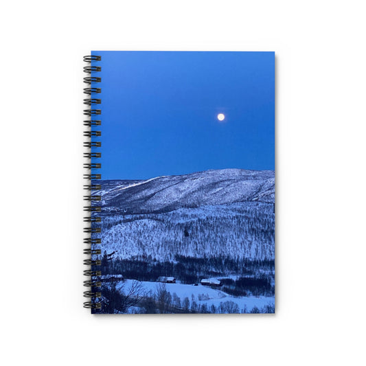 Blue Snowy Landscape  - Perfect for Writing, Journaling, Gift for Nature Lovers, Winter Memories, Travel Diary