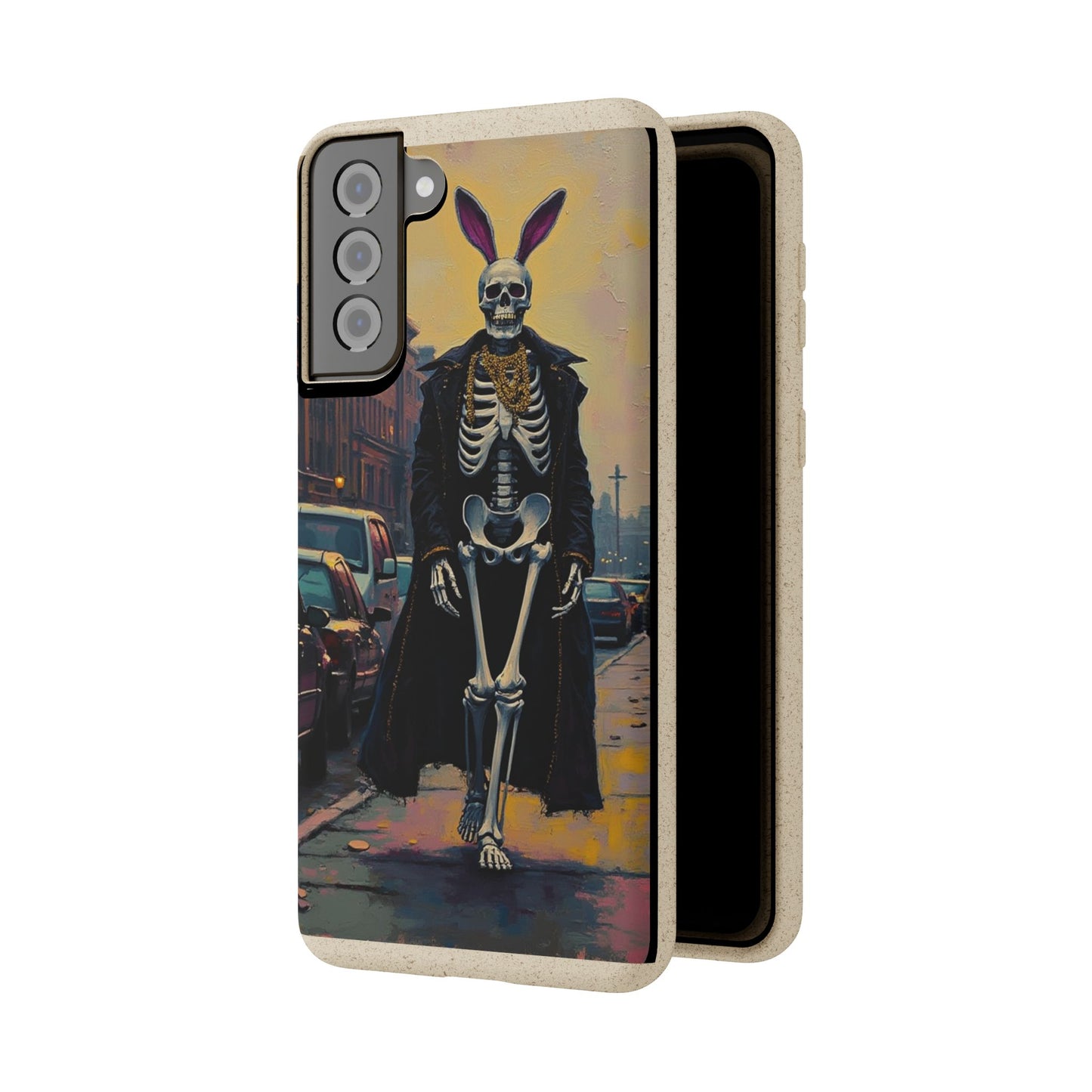 Skeleton Bunny Phone Case - Biodegradable Eco-Friendly Halloween Cover