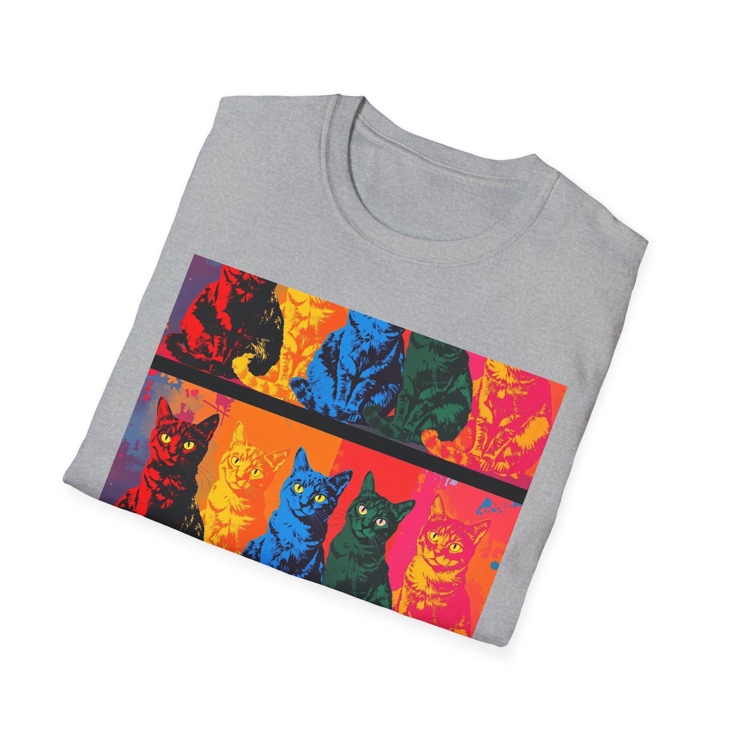 Cat Lover T-Shirt with Andy Warhol Design