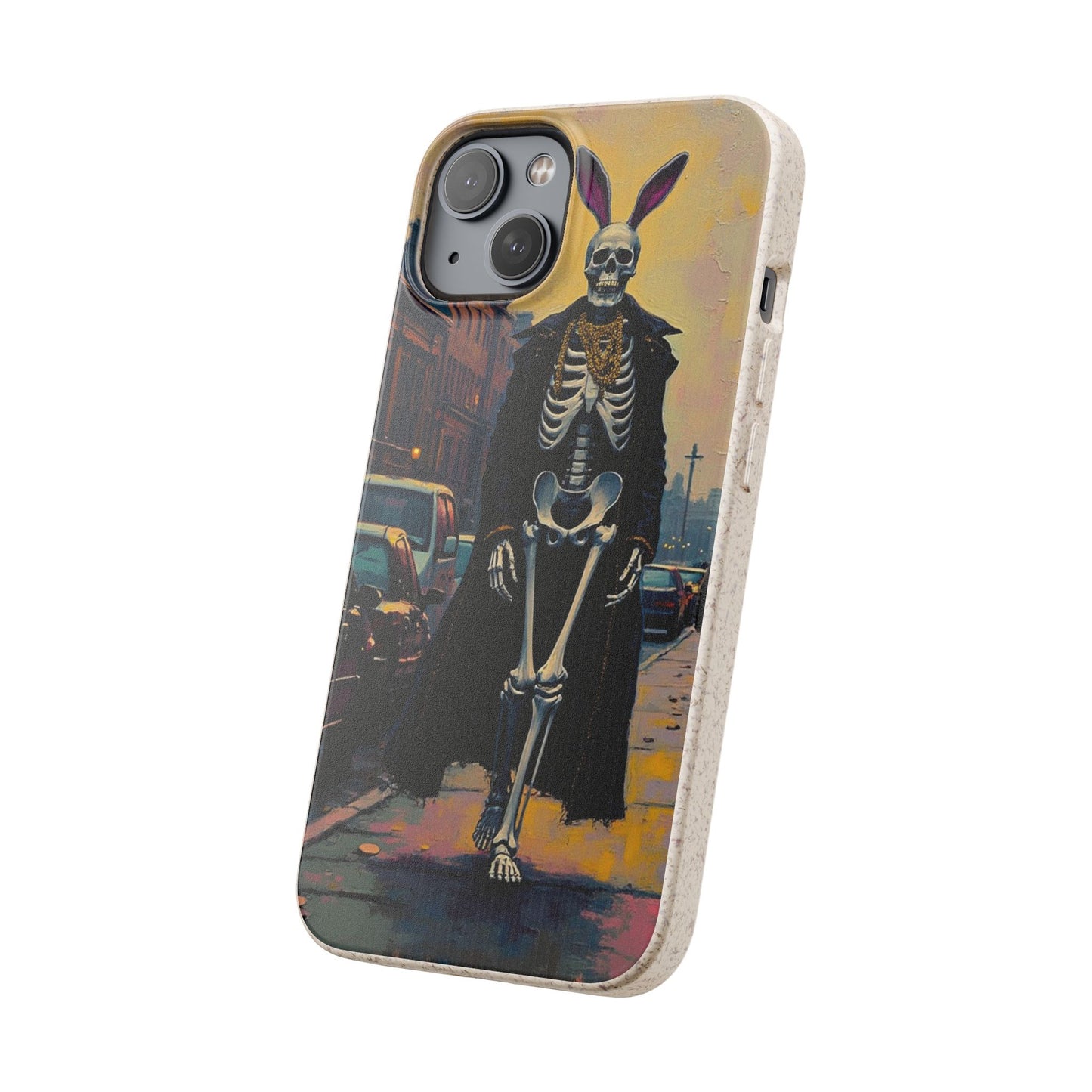 Skeleton Bunny Phone Case - Biodegradable Eco-Friendly Halloween Cover