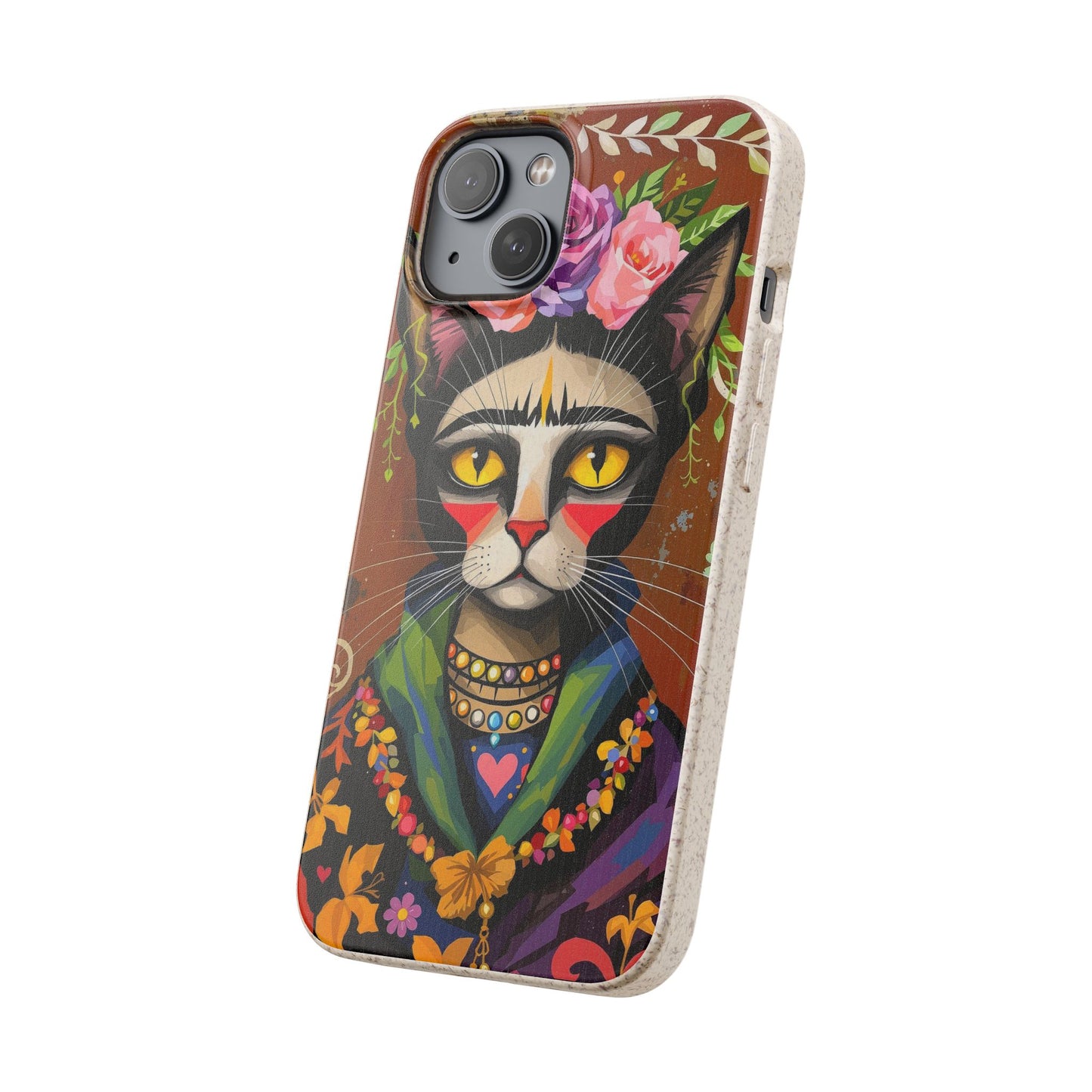 Phone Case - Frida Kahlo Cat, Eco Biodegradable