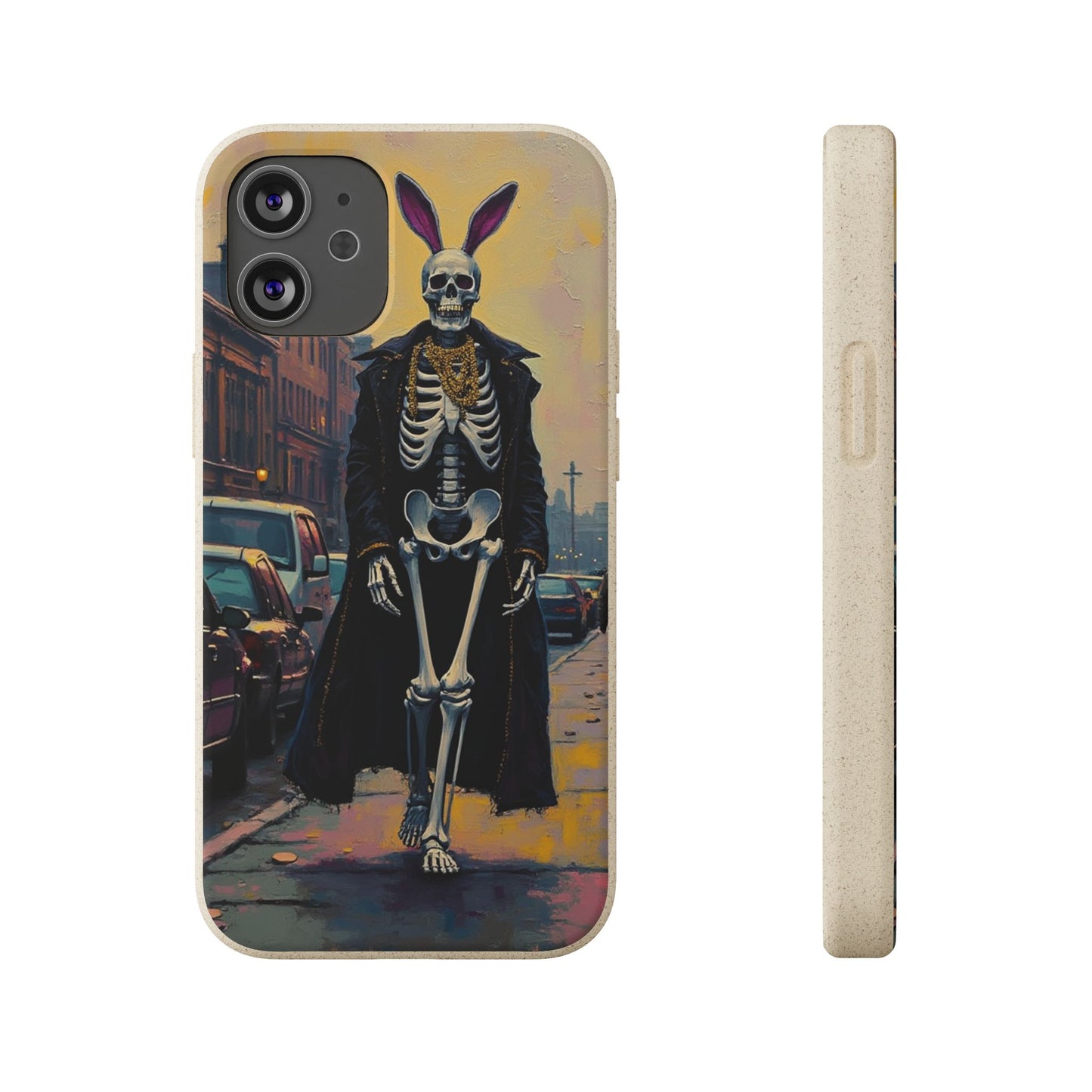 Skeleton Bunny Phone Case - Biodegradable Eco-Friendly Halloween Cover