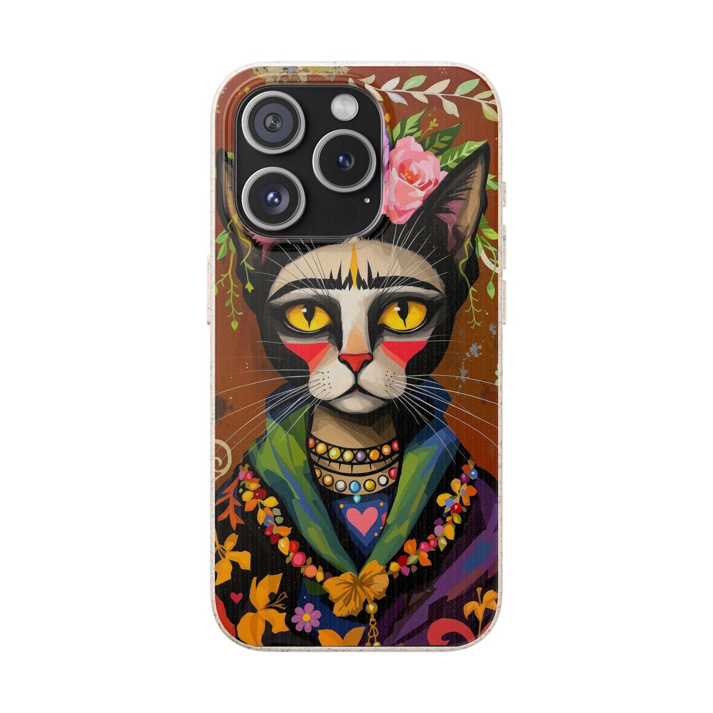 Phone Case - Frida Kahlo Cat, Eco Biodegradable