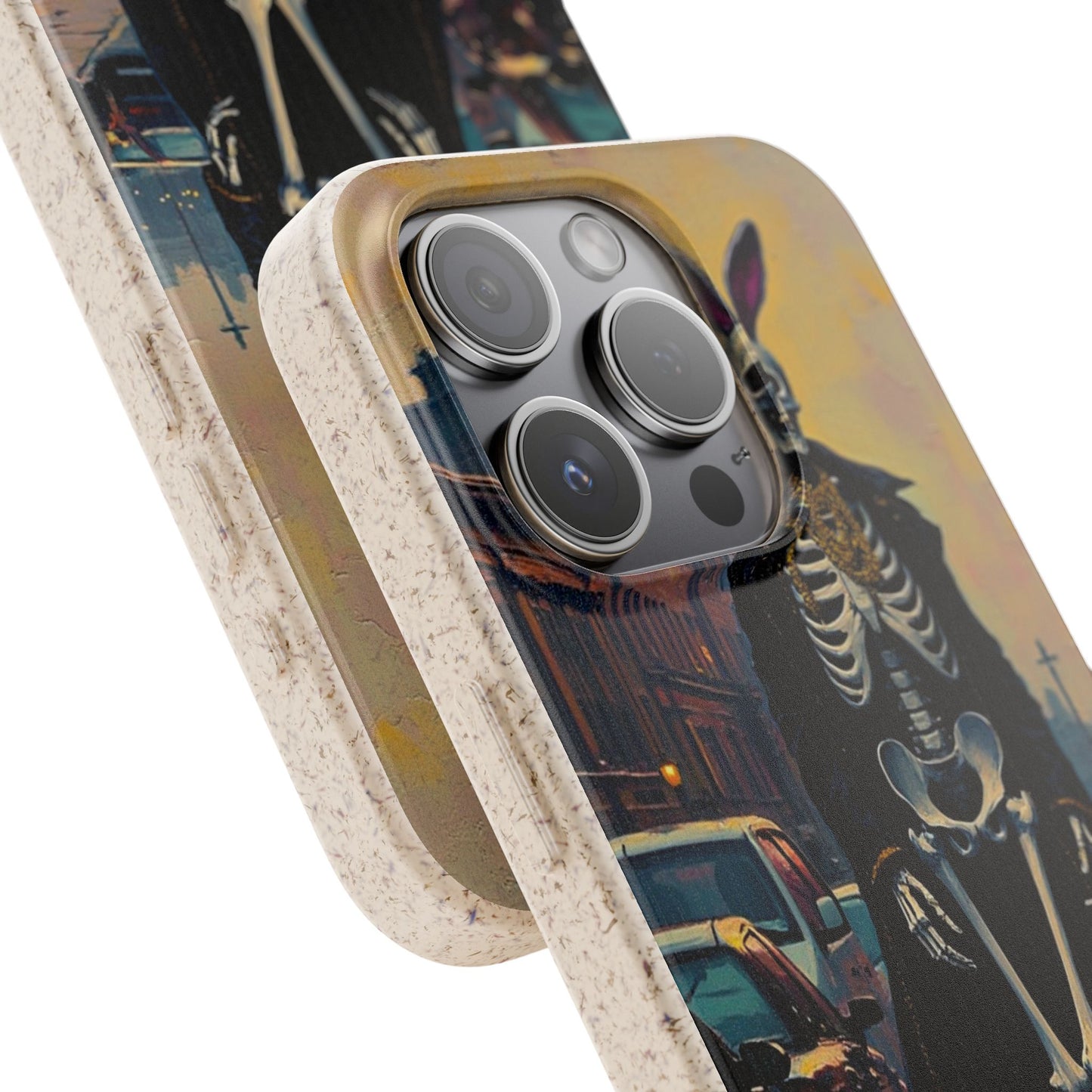 Skeleton Bunny Phone Case - Biodegradable Eco-Friendly Halloween Cover