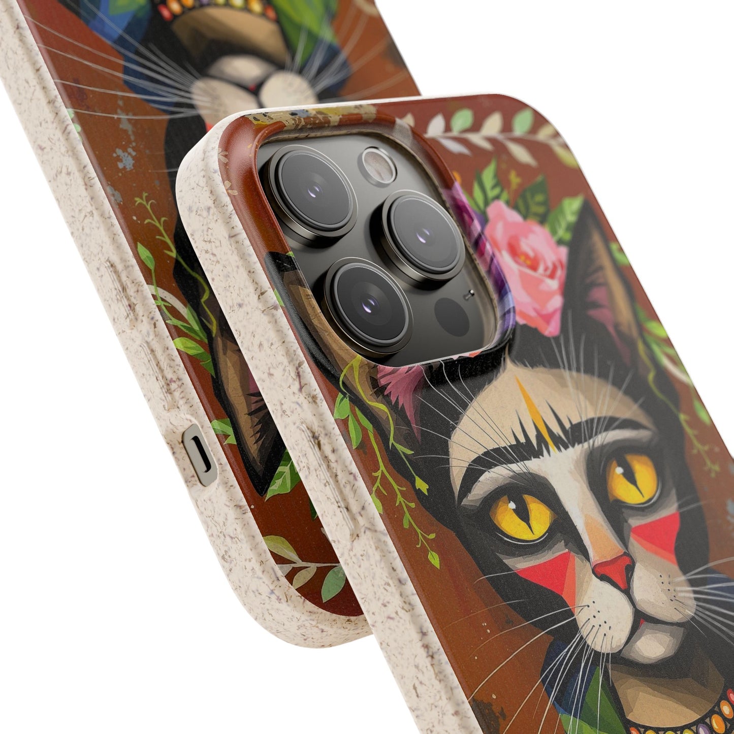 Phone Case - Frida Kahlo Cat, Eco Biodegradable