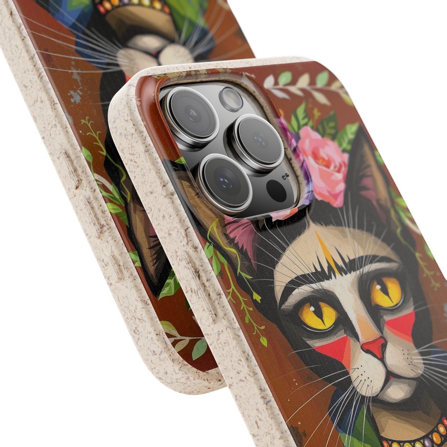 Phone Case - Frida Kahlo Cat, Eco Biodegradable