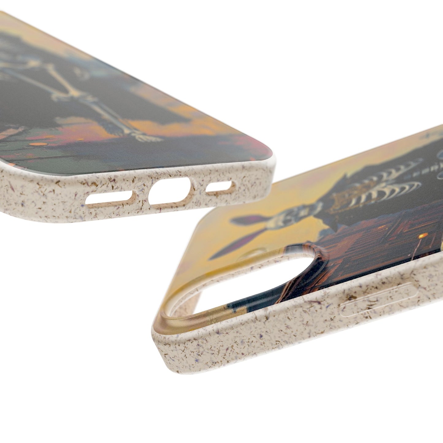 Skeleton Bunny Phone Case - Biodegradable Eco-Friendly Halloween Cover