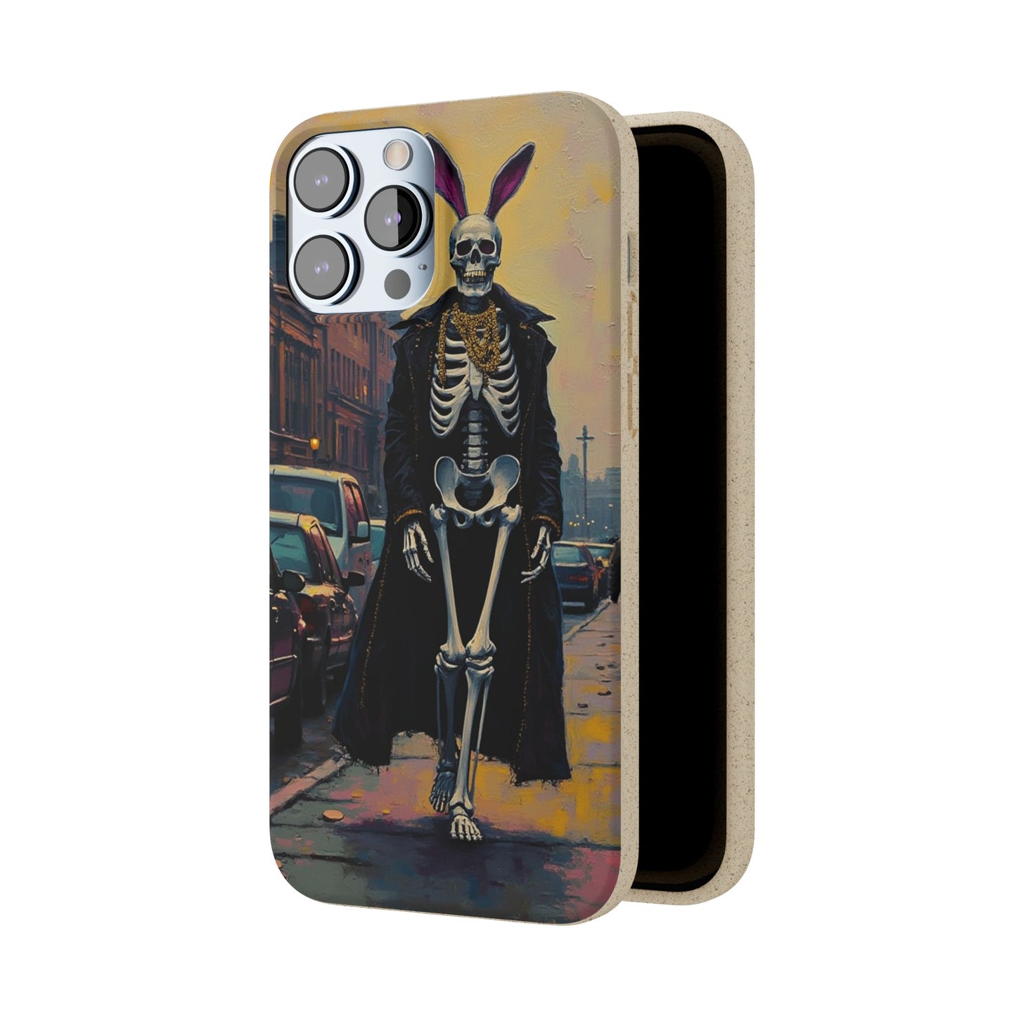 Skeleton Bunny Phone Case - Biodegradable Eco-Friendly Halloween Cover