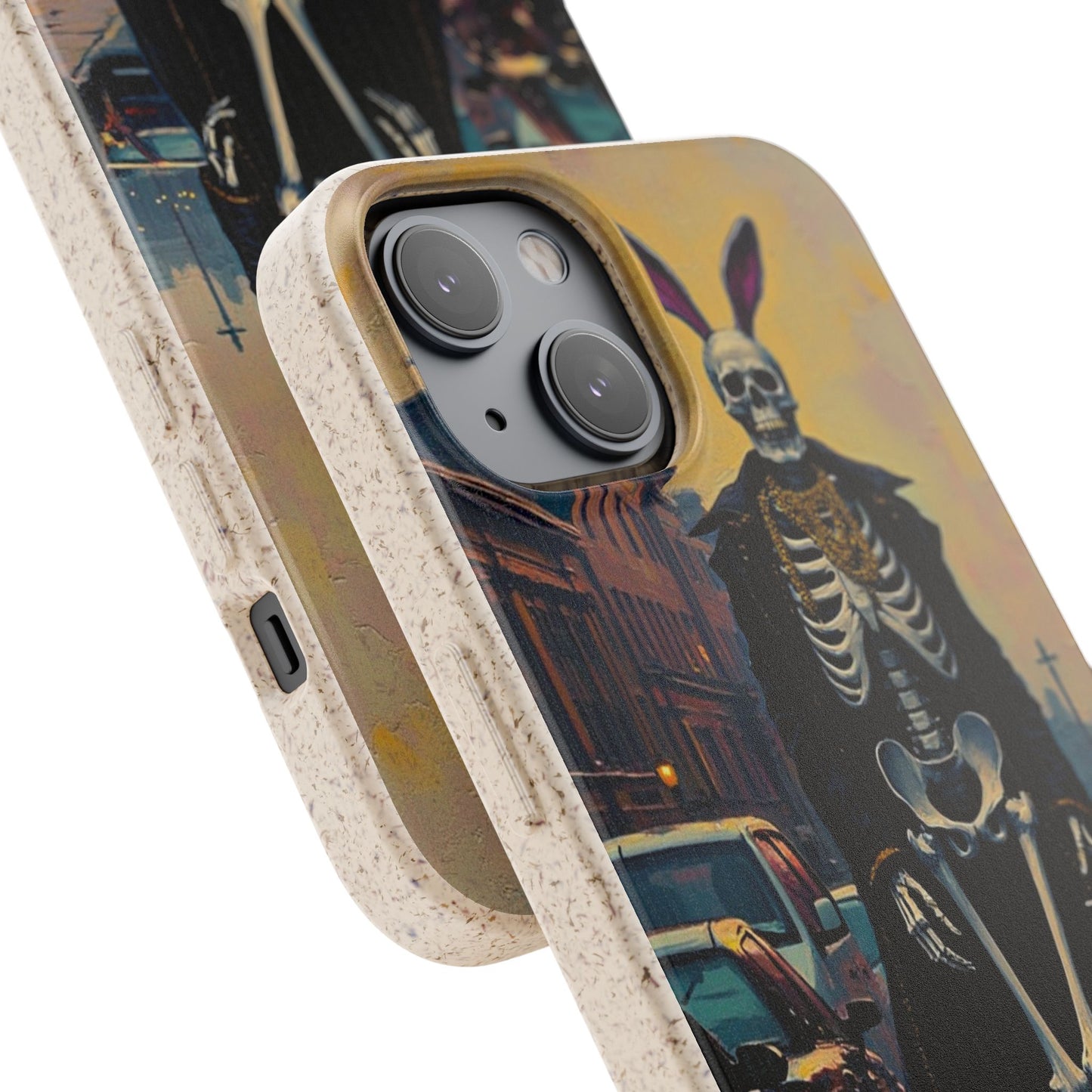 Skeleton Bunny Phone Case - Biodegradable Eco-Friendly Halloween Cover