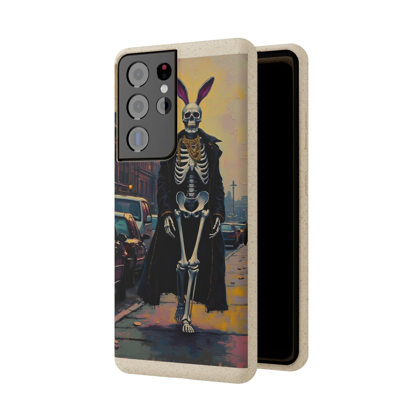 Skeleton Bunny Phone Case - Biodegradable Eco-Friendly Halloween Cover