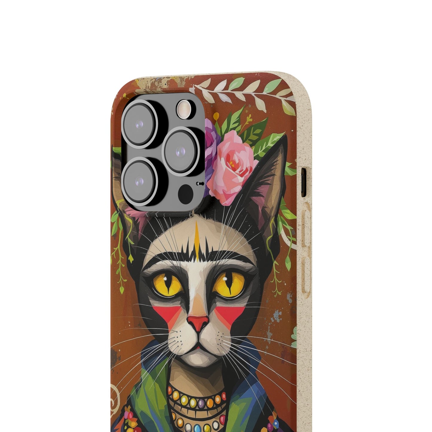 Phone Case - Frida Kahlo Cat, Eco Biodegradable