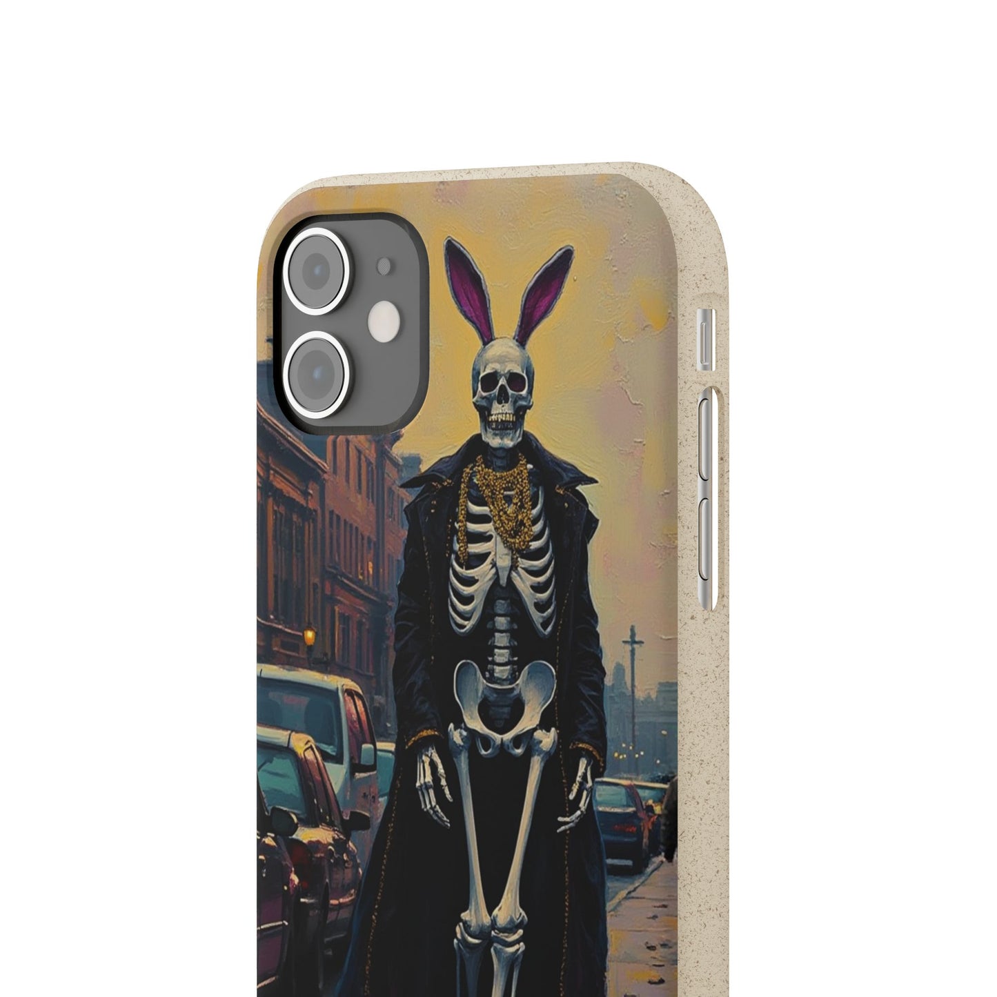 Skeleton Bunny Phone Case - Biodegradable Eco-Friendly Halloween Cover
