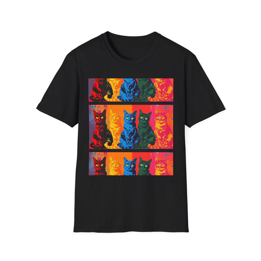 Cat Lover T-Shirt with Andy Warhol Design