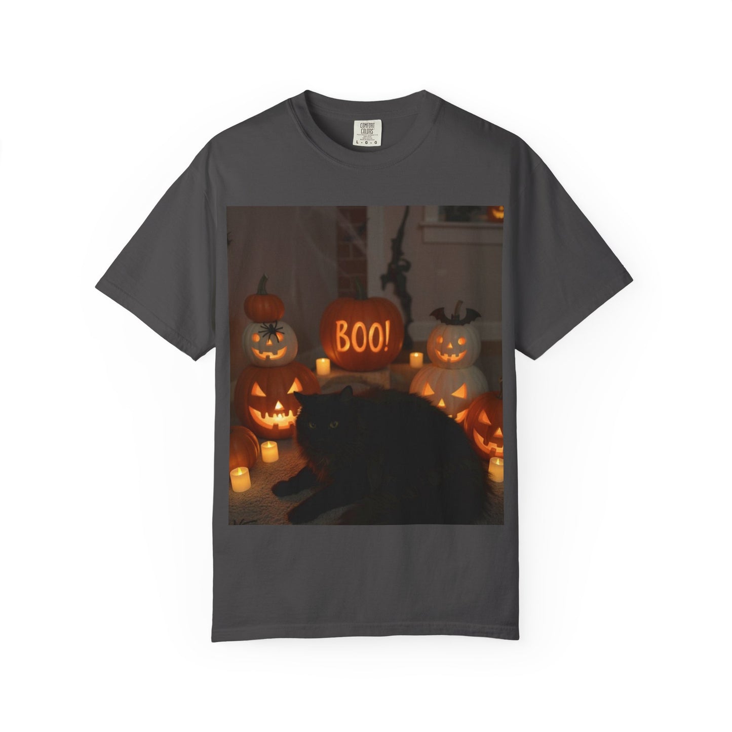 Spooky Cat T-Shirt, Halloween Shirt, Unisex Tee, Boo Graphic Tee, Fall Fashion, Pet Lover Gift
