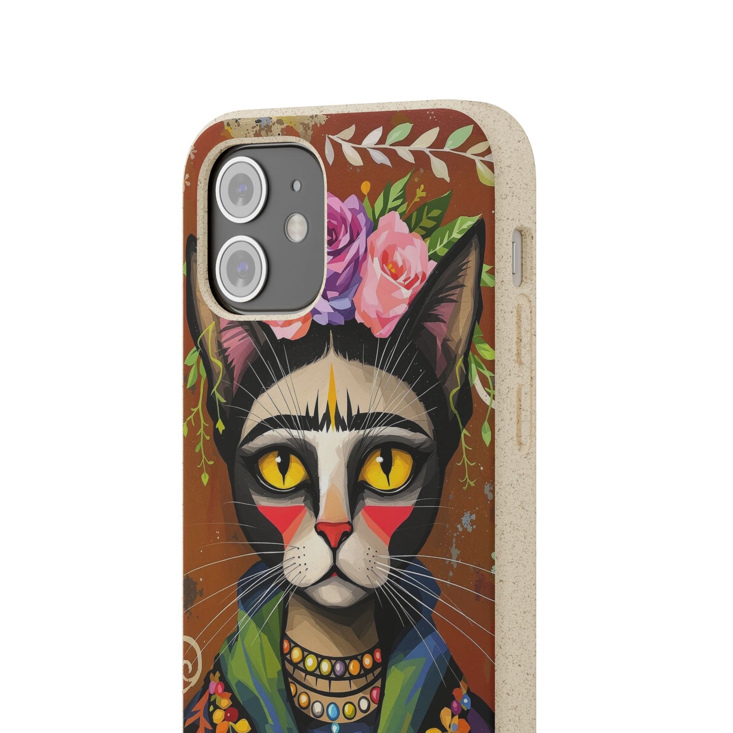 Phone Case - Frida Kahlo Cat, Eco Biodegradable