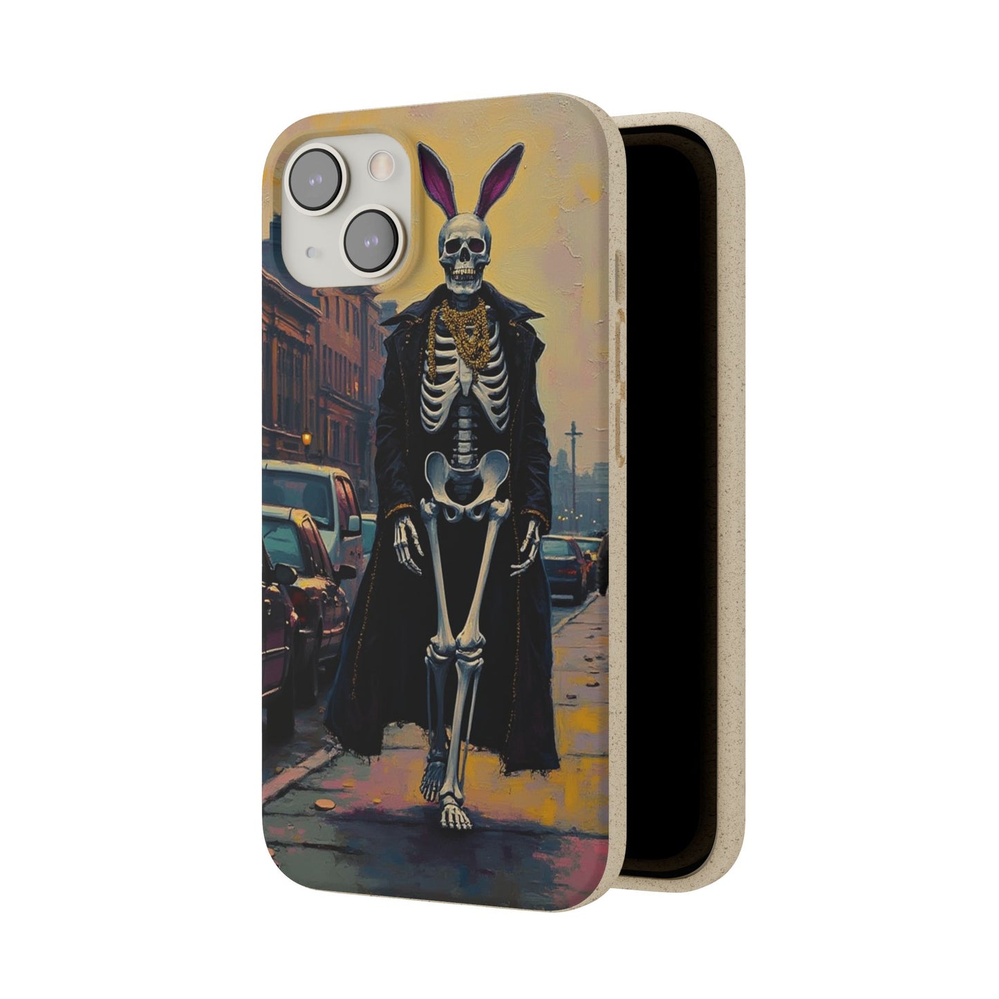 Skeleton Bunny Phone Case - Biodegradable Eco-Friendly Halloween Cover