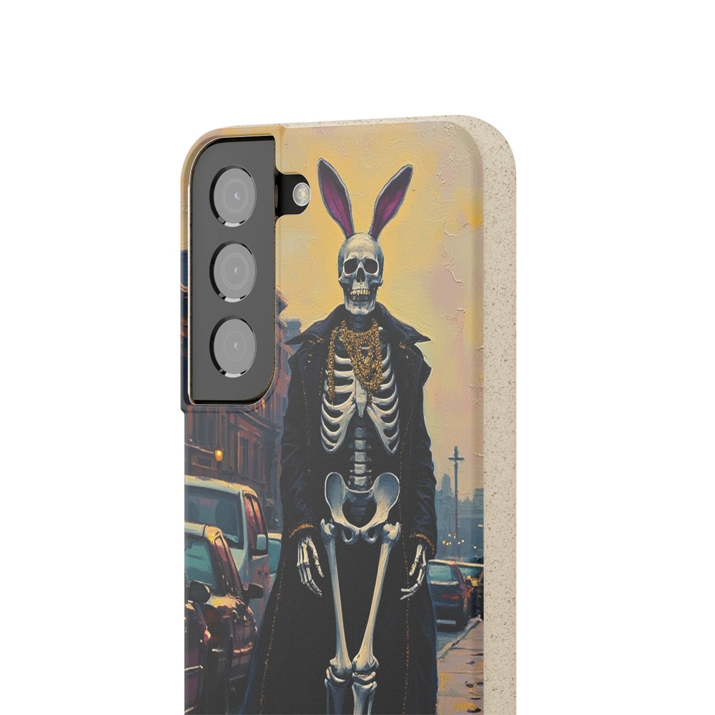 Skeleton Bunny Phone Case - Biodegradable Eco-Friendly Halloween Cover