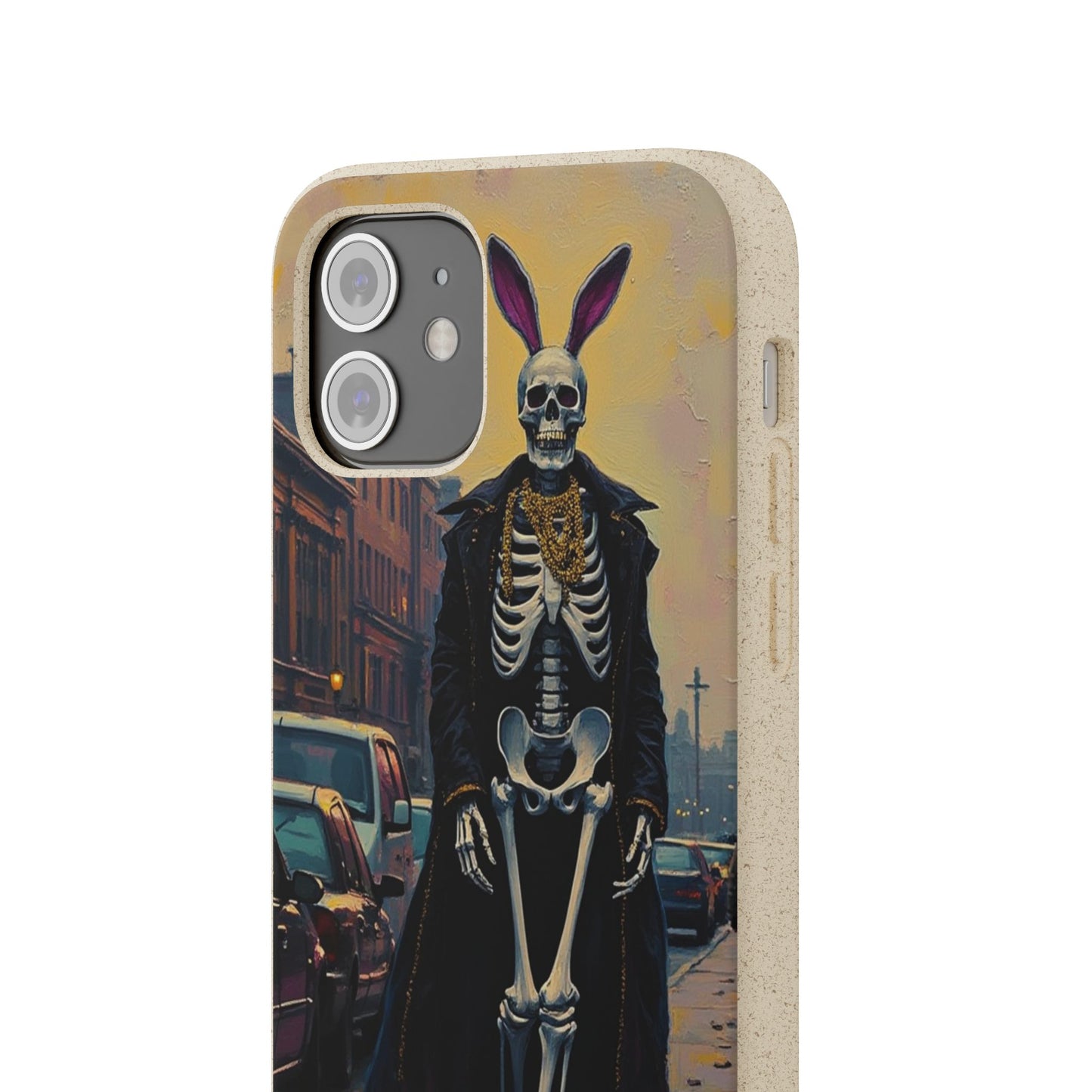 Skeleton Bunny Phone Case - Biodegradable Eco-Friendly Halloween Cover