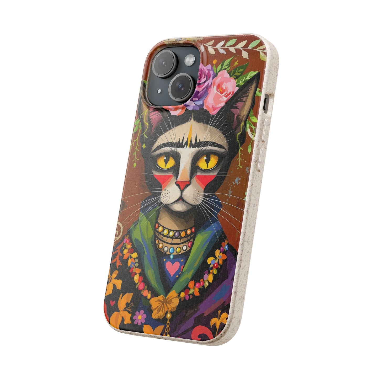 Phone Case - Frida Kahlo Cat, Eco Biodegradable